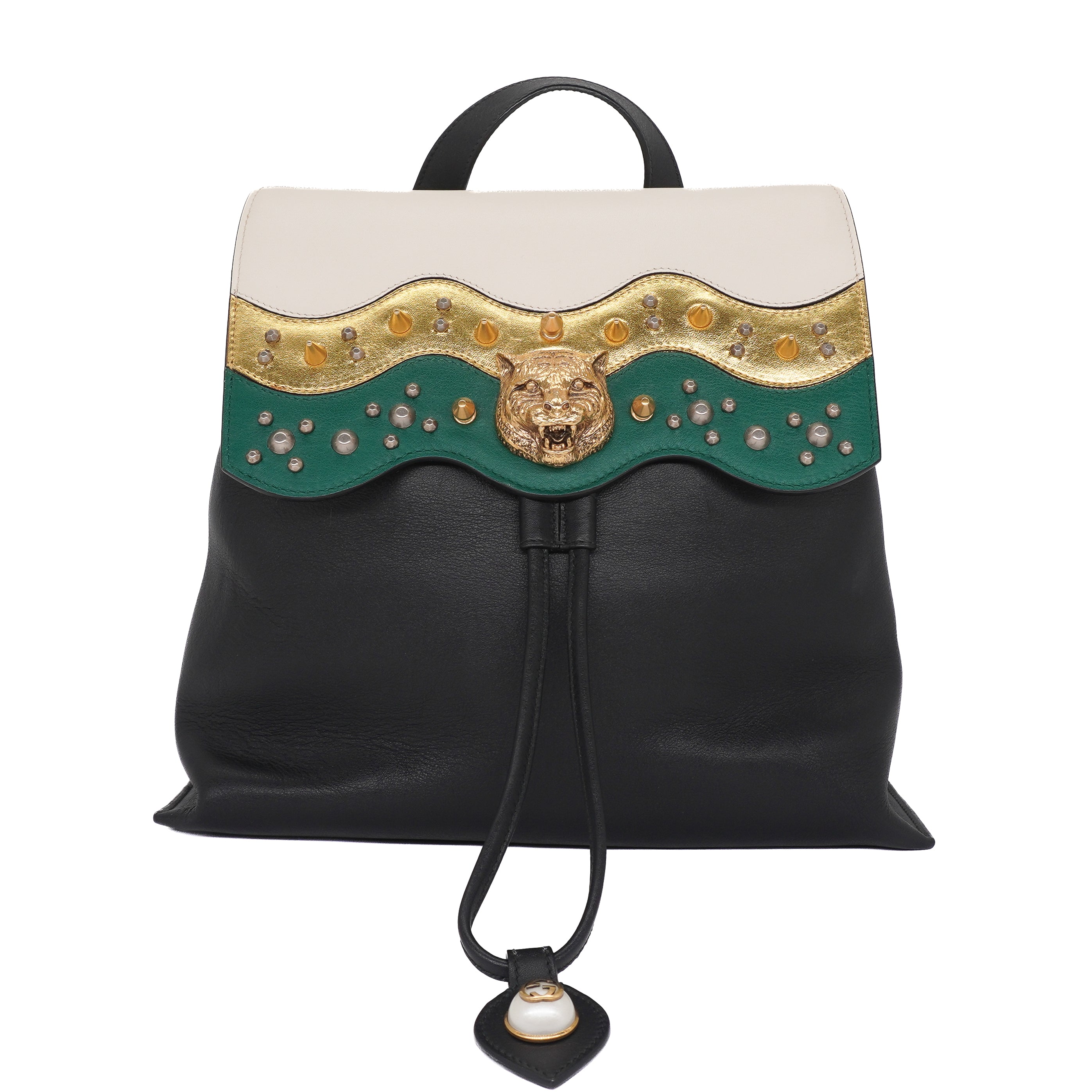 Gucci Calfskin Medium Malin Chain Backpack