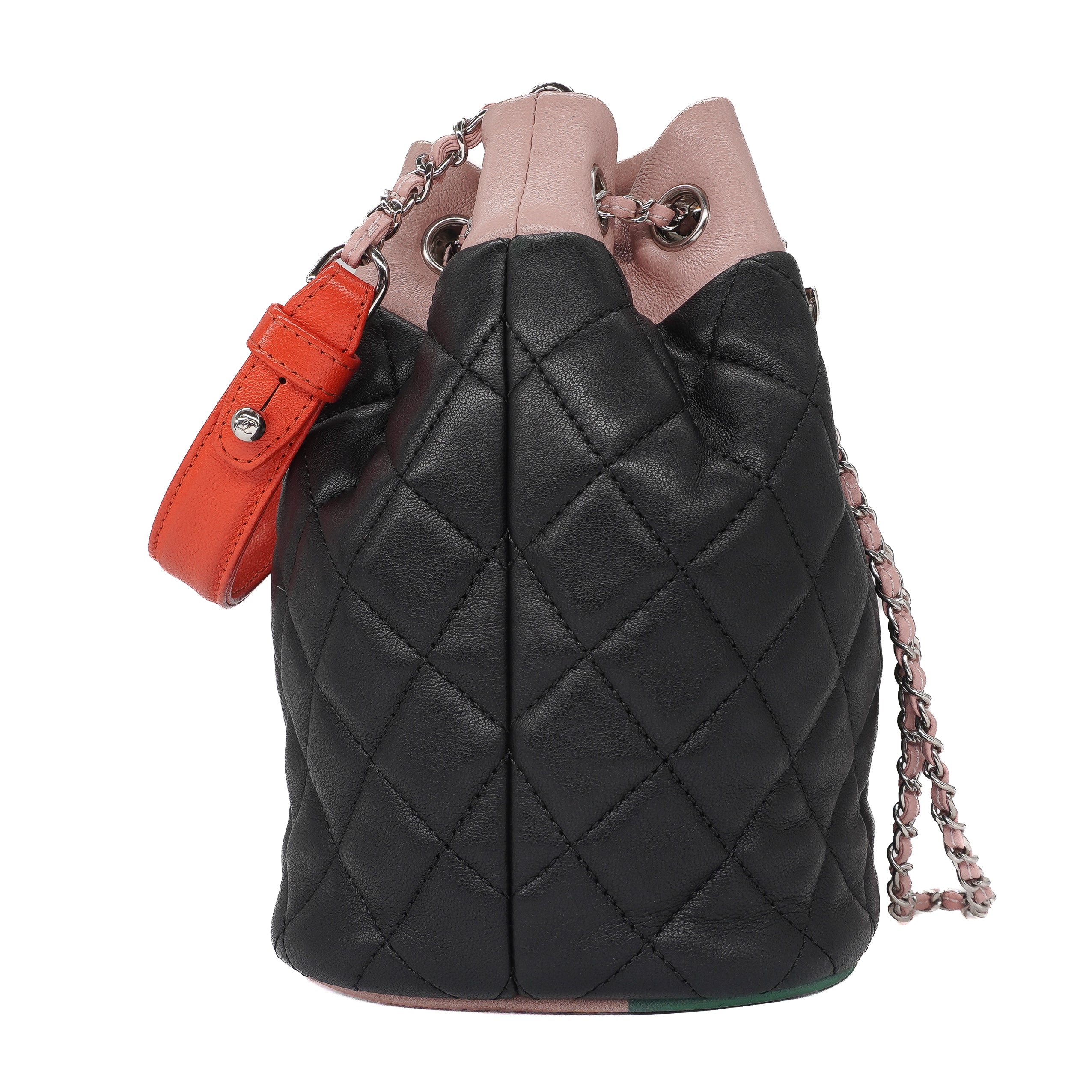 Chanel Lambskin Quilted Cuba Drawstring Tote