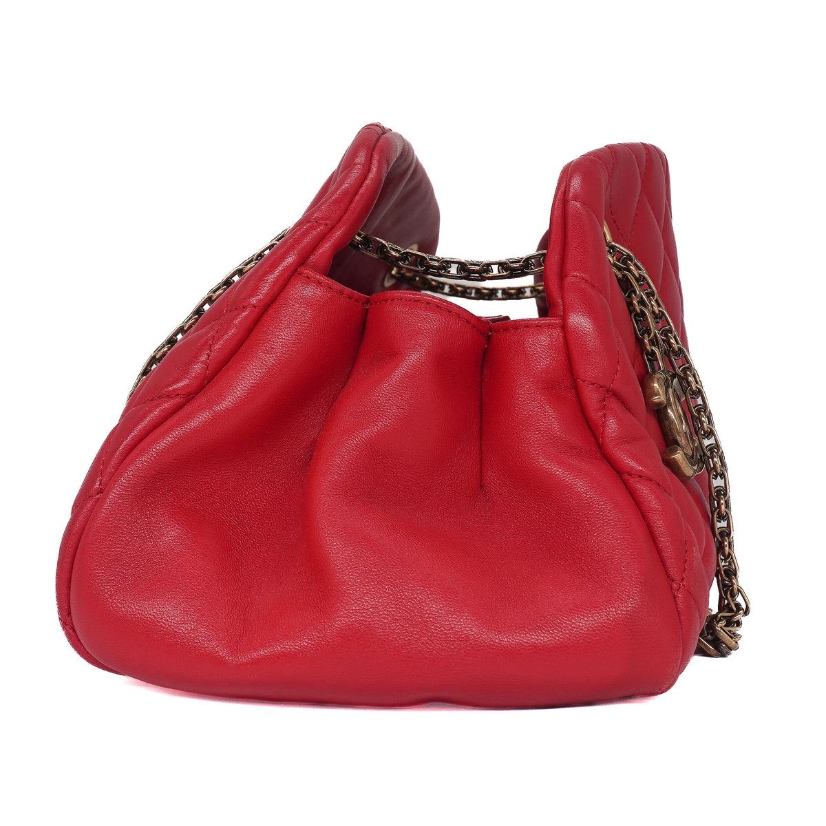 Chanel Just Mademoiselle Medium Lambskin Red