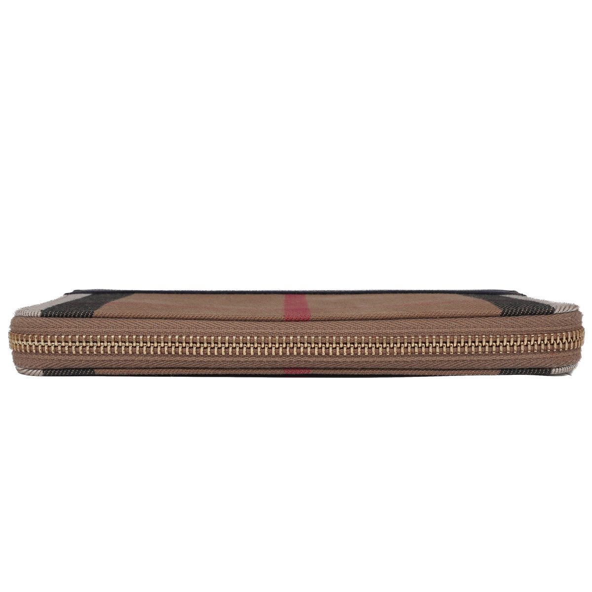 Burberry Elmore house check zip around wallet