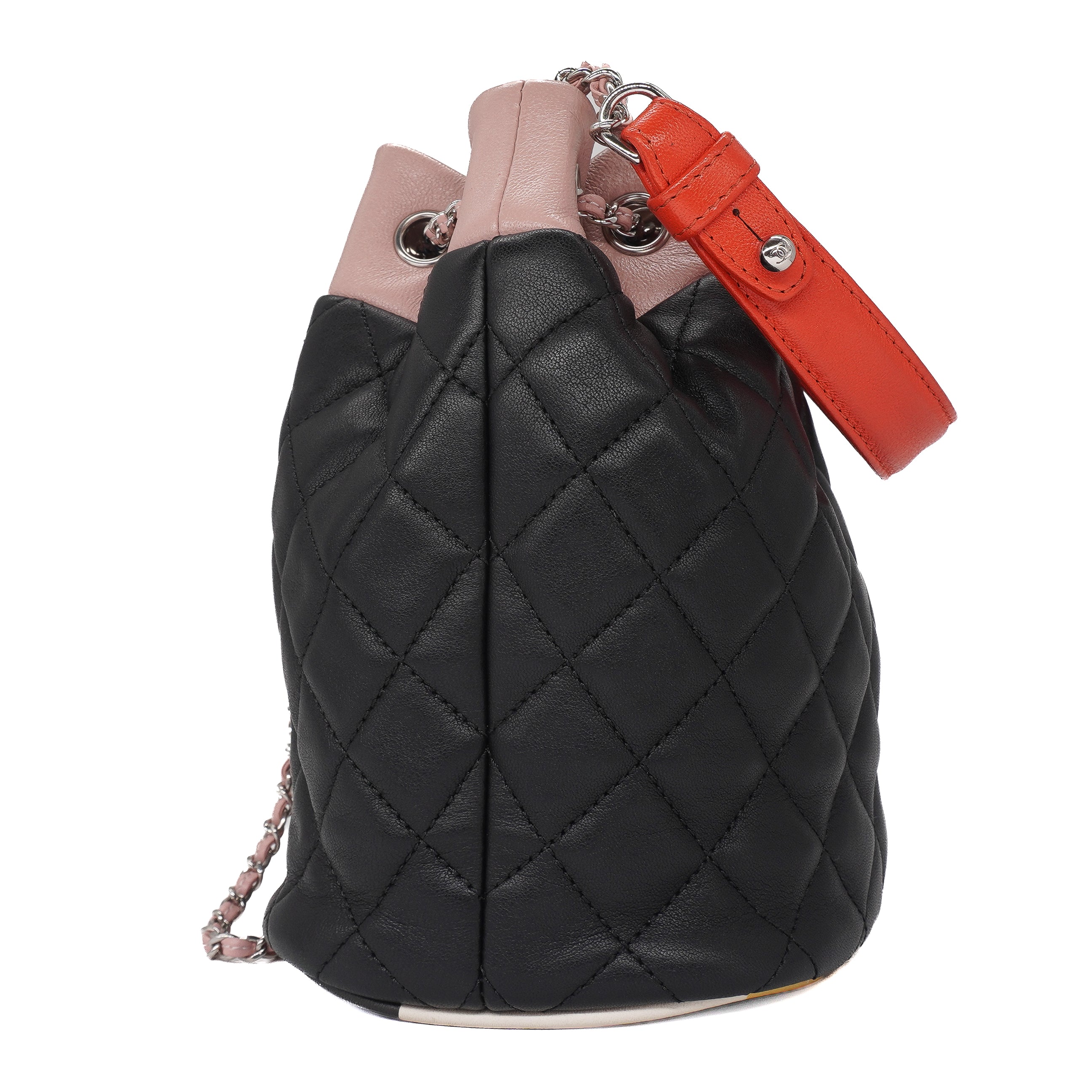 Chanel Lambskin Quilted Cuba Drawstring Tote