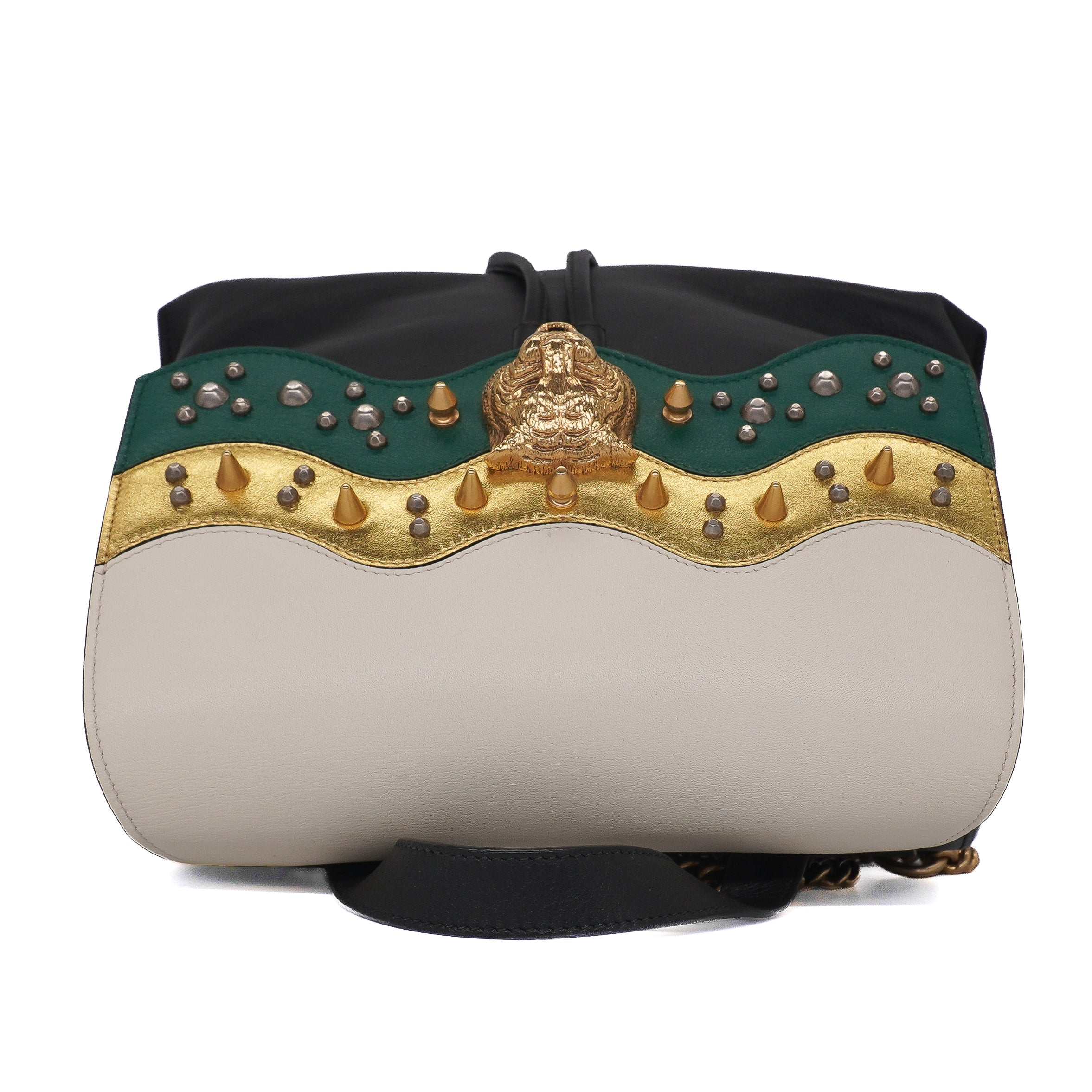 Gucci Calfskin Medium Malin Chain Backpack