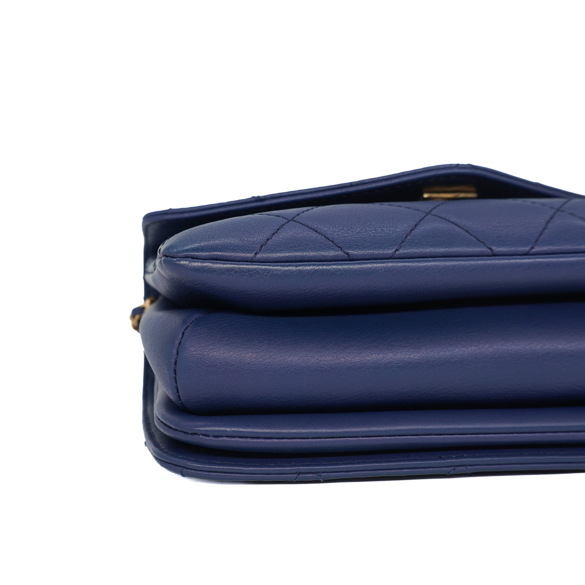 Chanel Charming Top Handle Envelope Bag Calfskin Blue