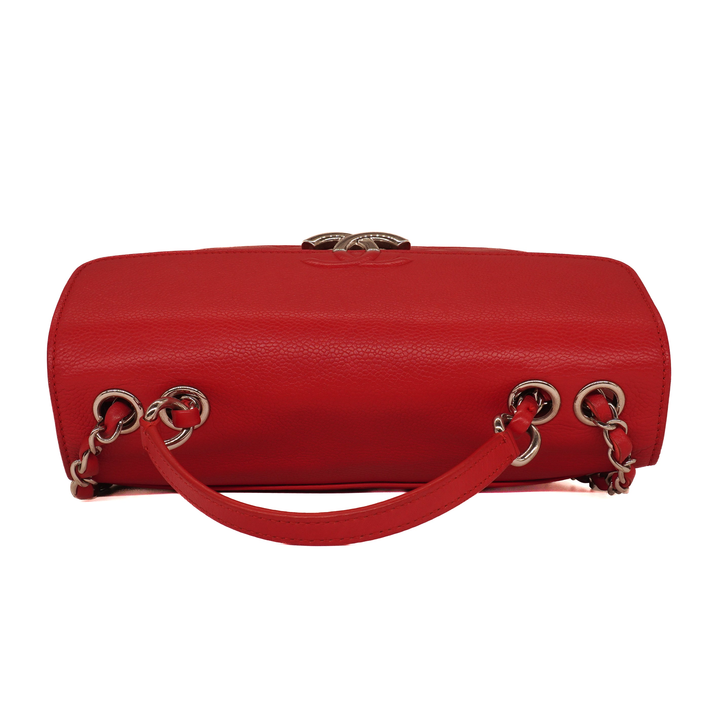 Chanel Grained Calfskin Quilted Small CC Box Flap Bag