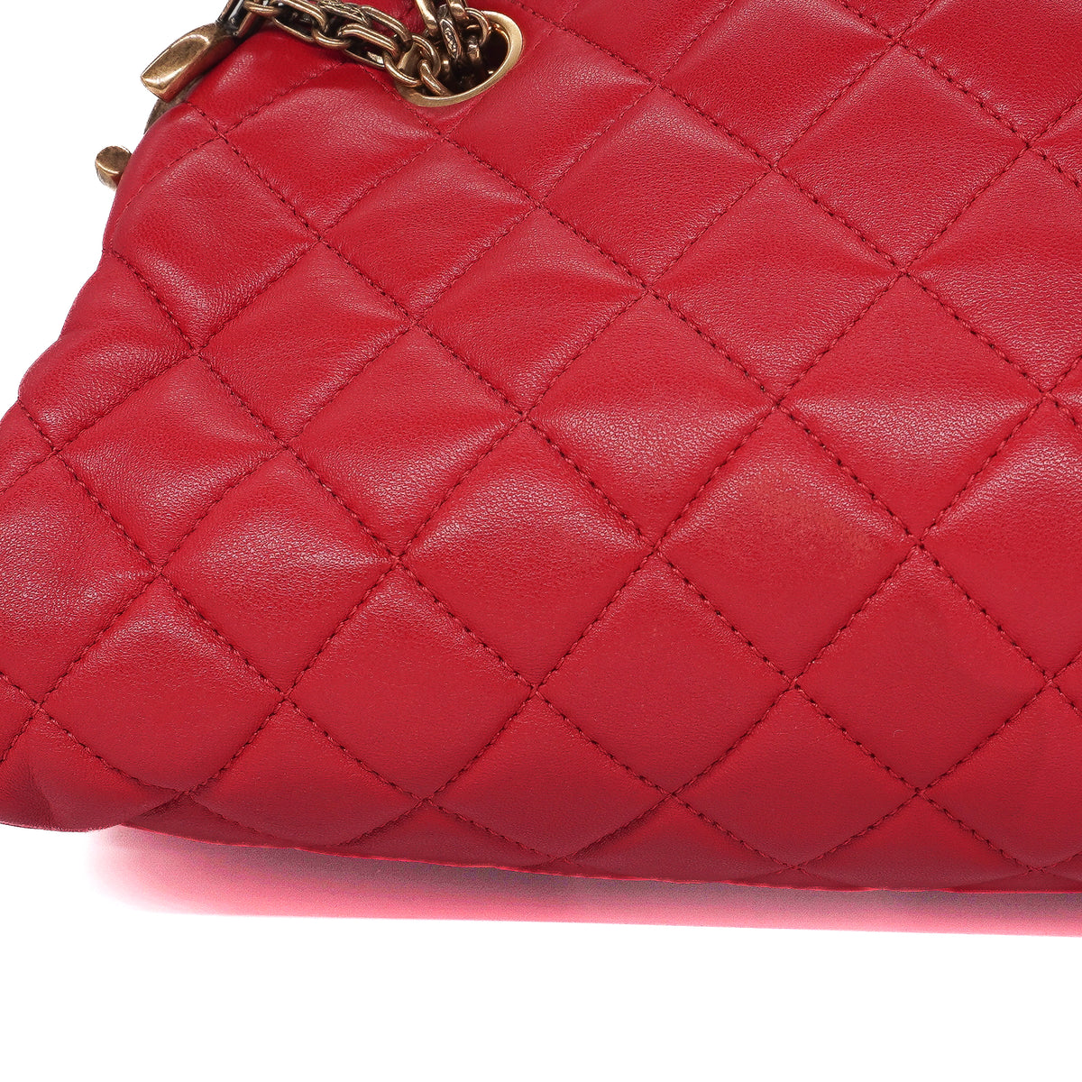 Chanel Just Mademoiselle Medium Lambskin Red