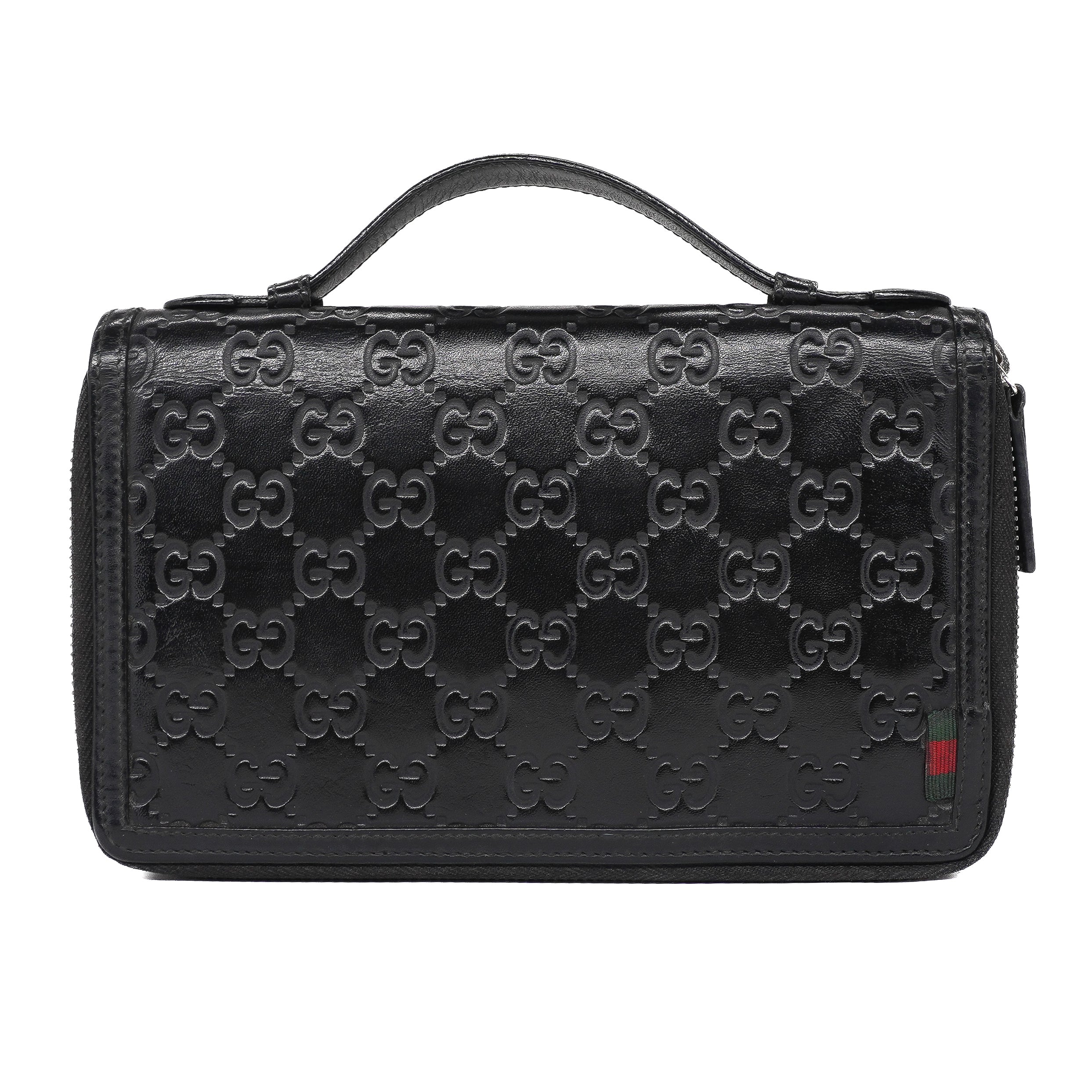 Gucci Guccissima Long Black Clutch Wallet