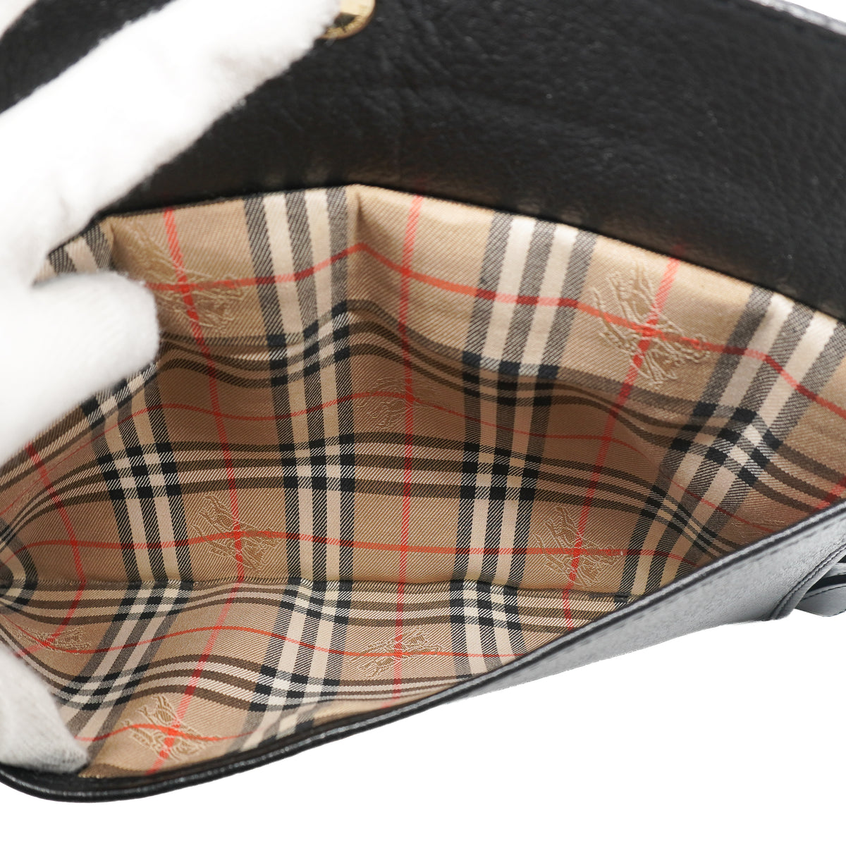 Burberry Wristlet Clutch Leather