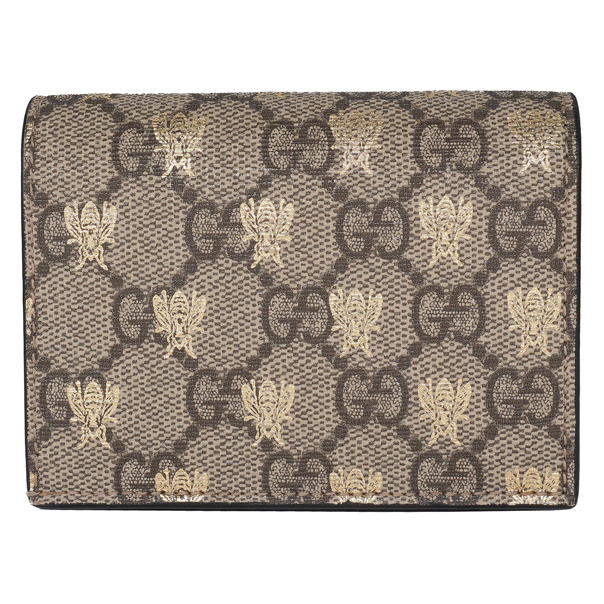 Gucci Card Case GG Supreme Monogram Bee Print