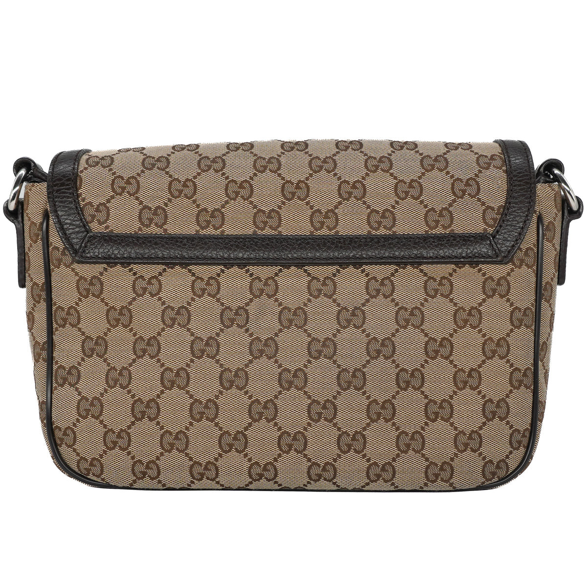 Gucci Flap Messenger Bag GG Canvas