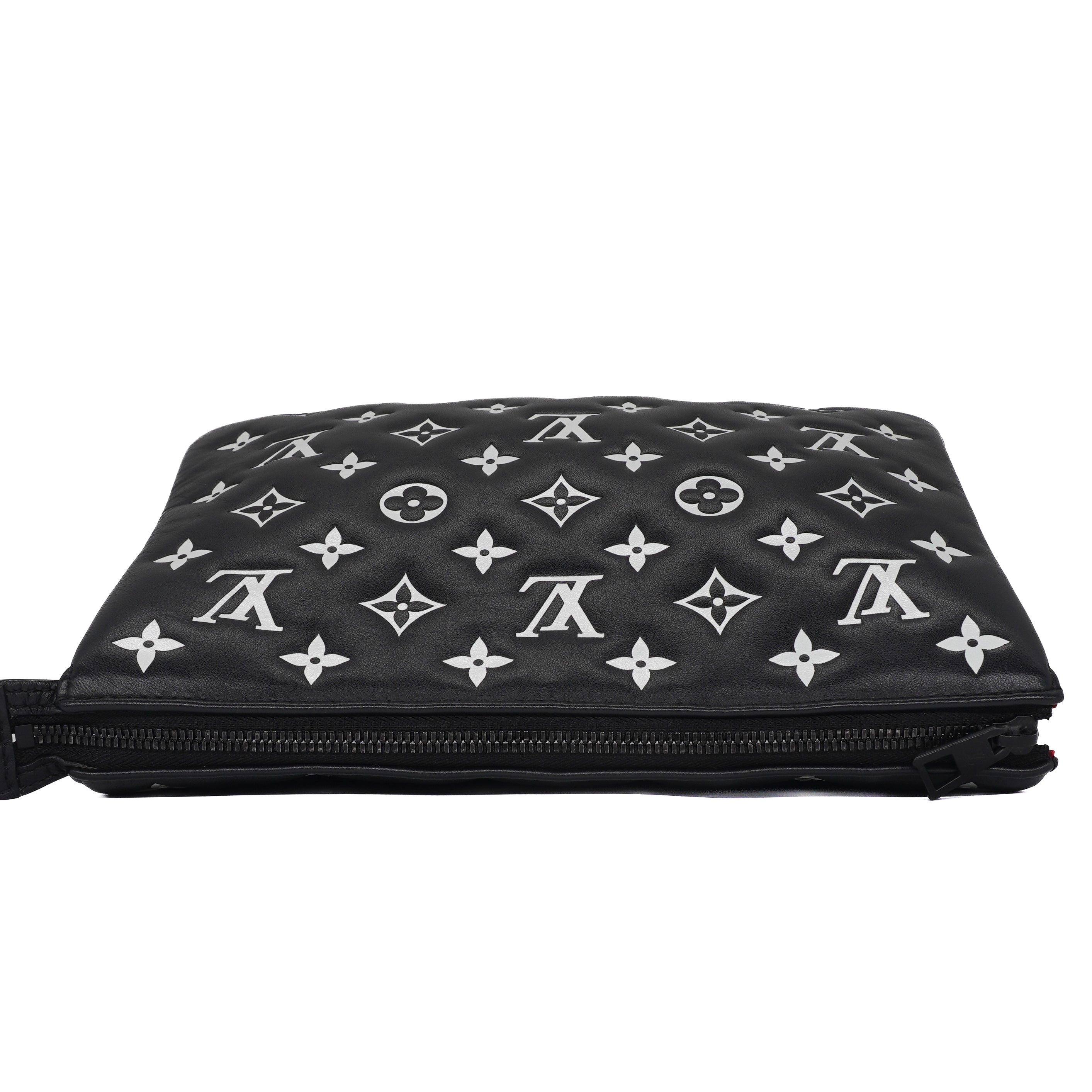 Louis Vuitton Lambskin Embossed Monogram Coussin PM
