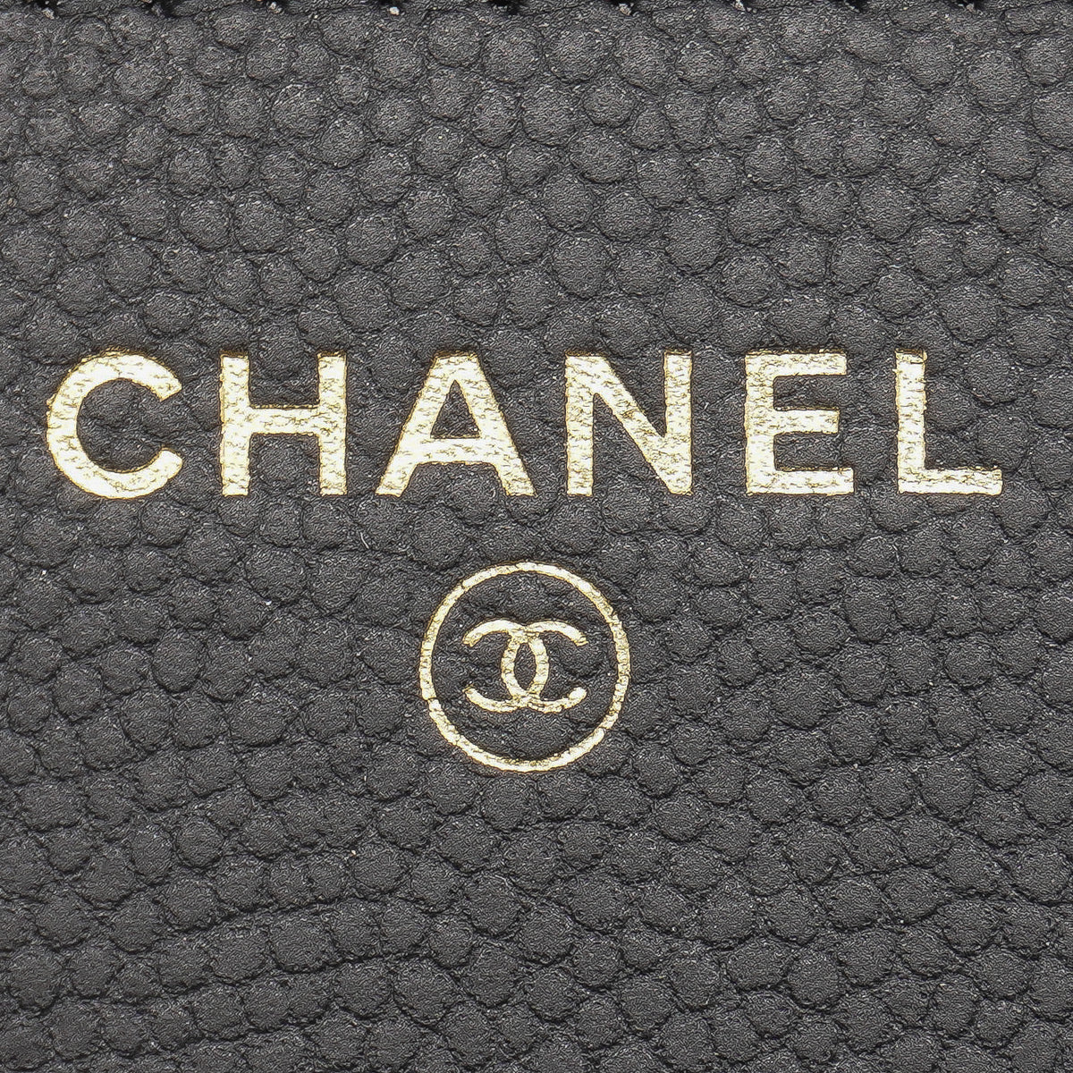 Chanel Chevron Wallet on Chain Caviar Black