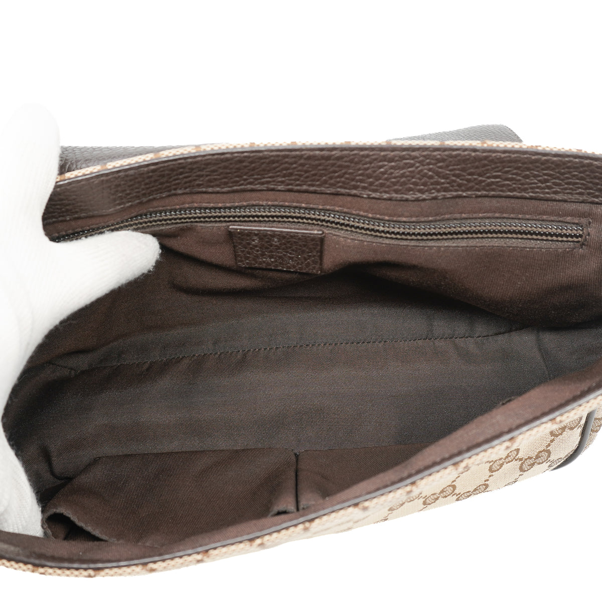Gucci Flap Messenger Bag GG Canvas