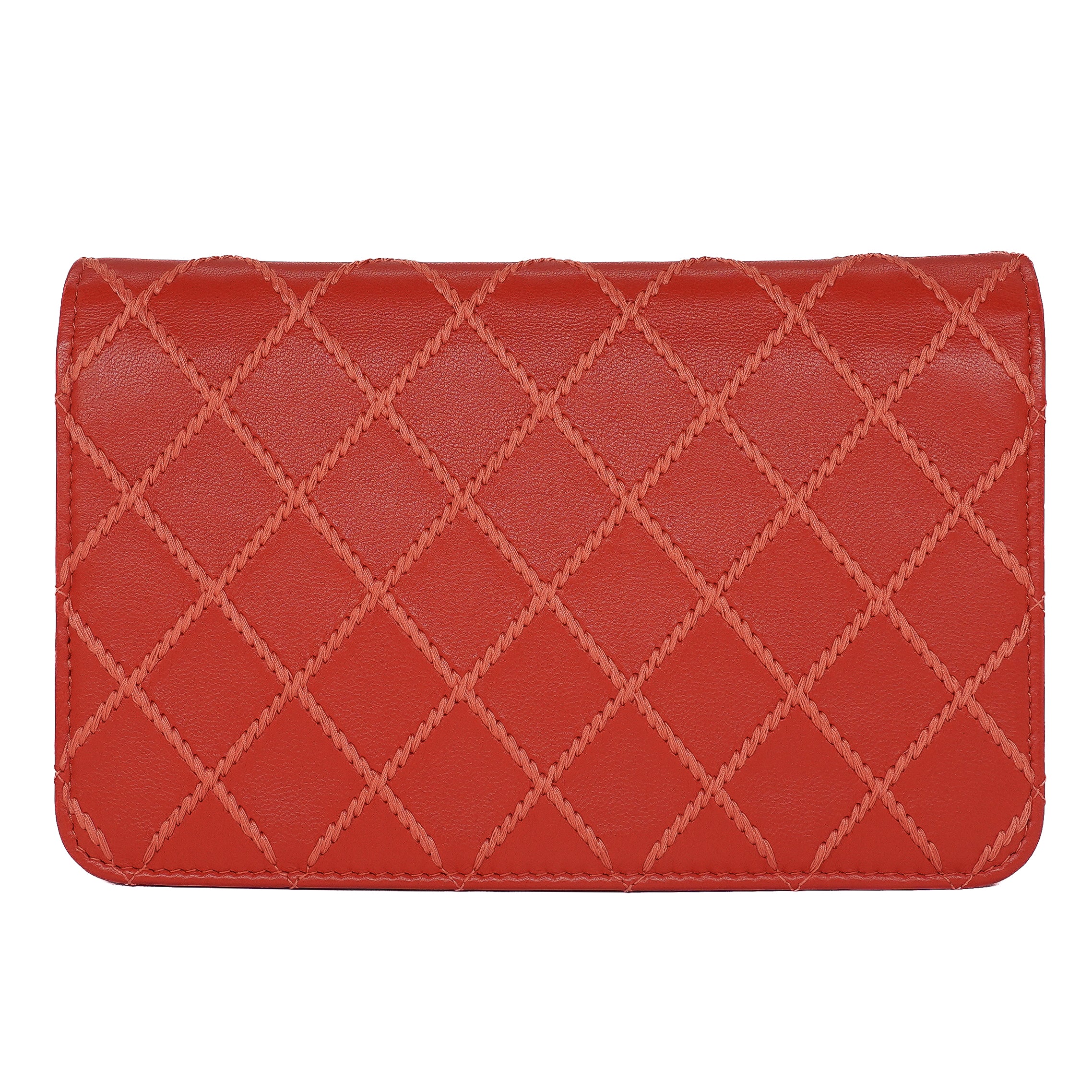 Chanel Whipstitch Chain Wallet