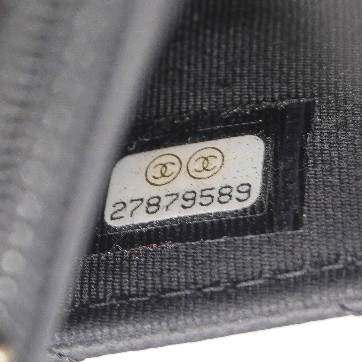 Chanel Chevron Wallet on Chain Caviar Black