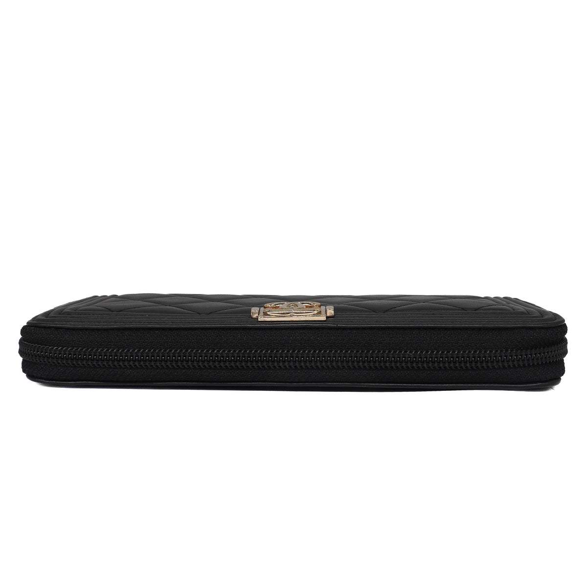 Chanel Boy Zip Around Wallet