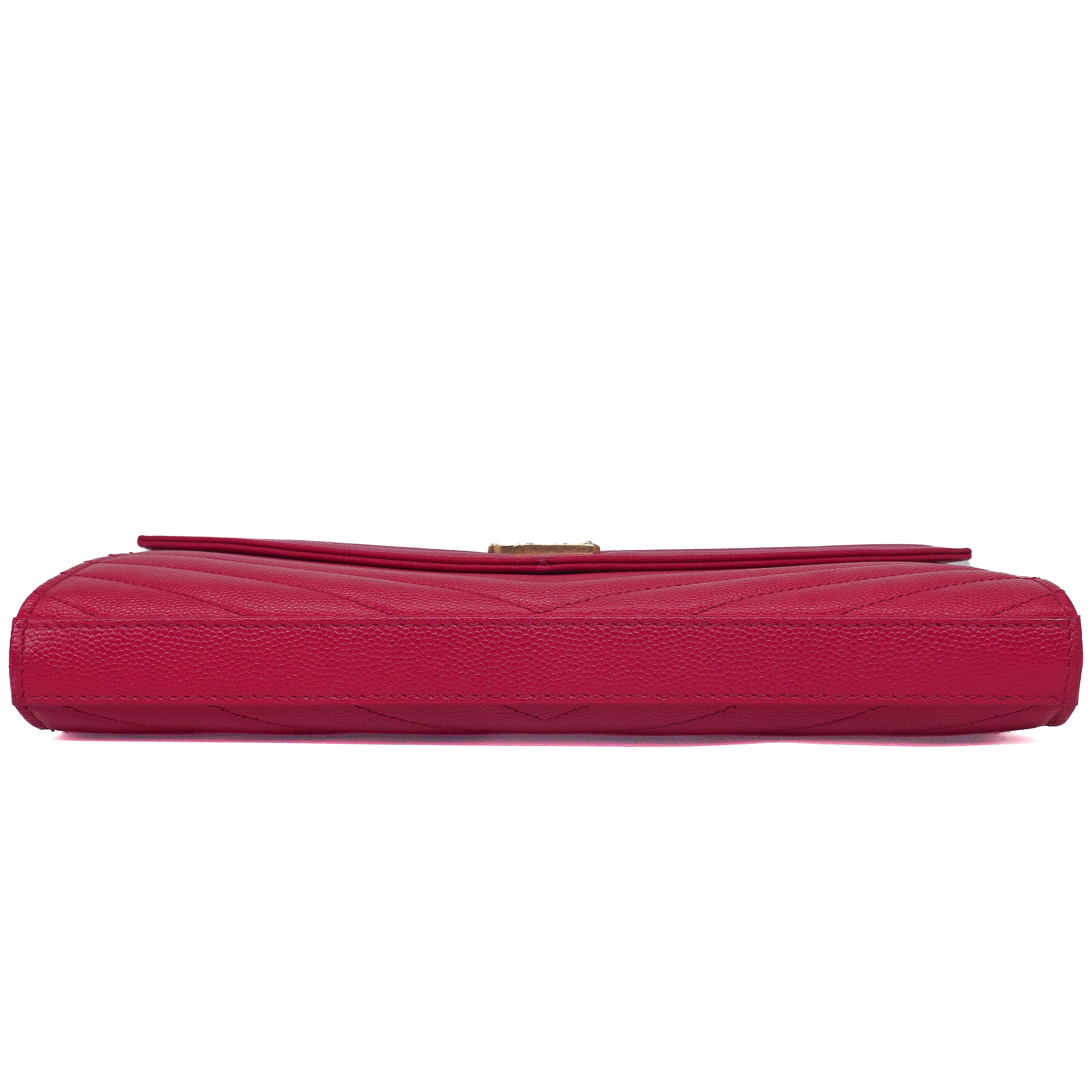 Saint Laurent Grain De Poudre Chain Wallet