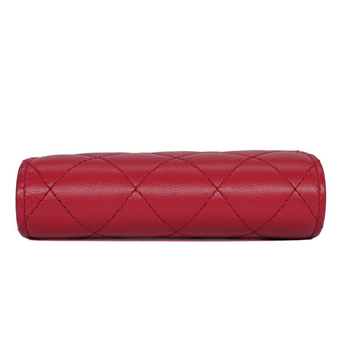Chanel Flap Card Holder Caviar Red