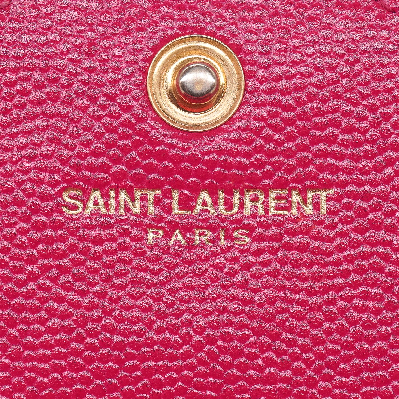 Saint Laurent Grain De Poudre Chain Wallet