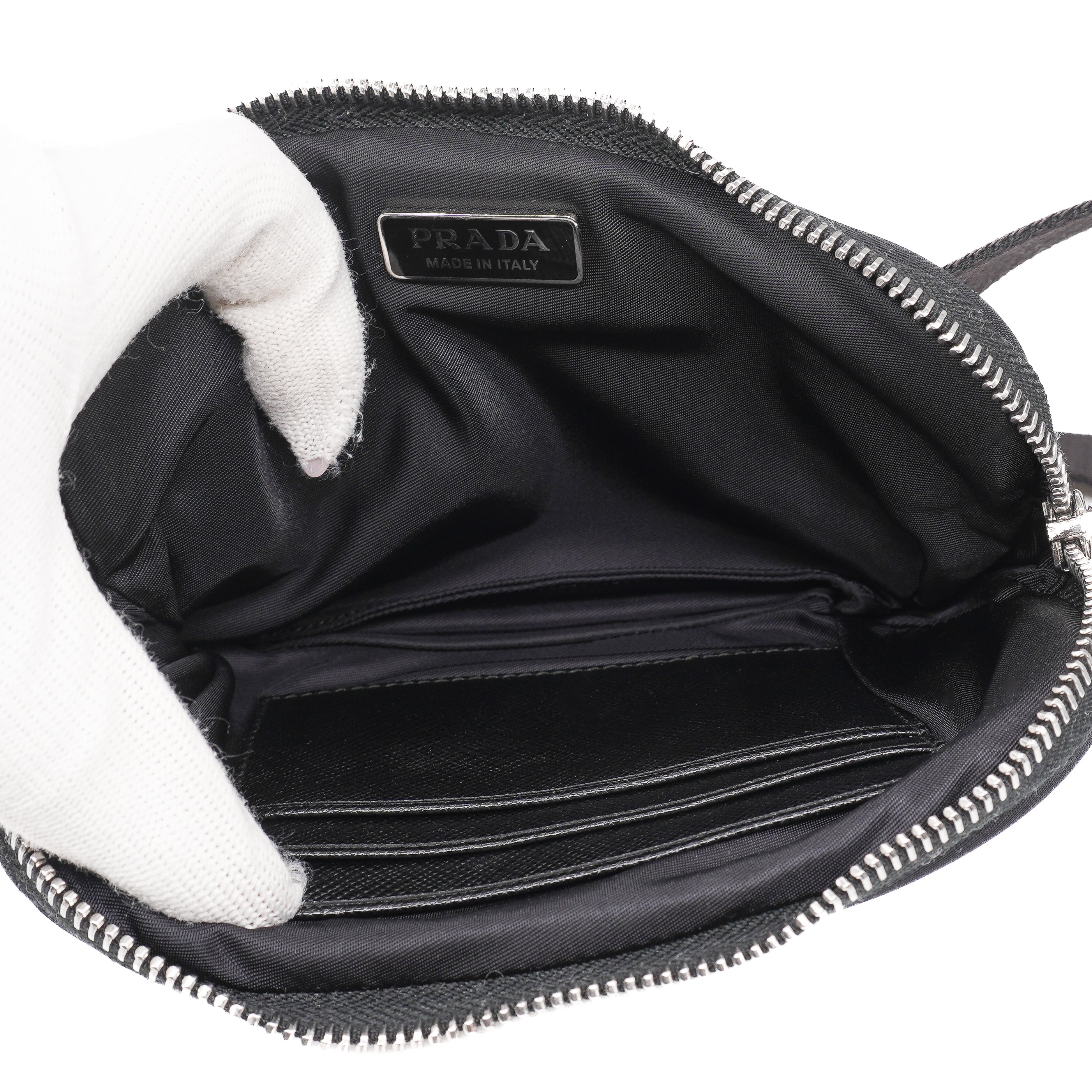 Prada Nylon Saffiano Belt Bag