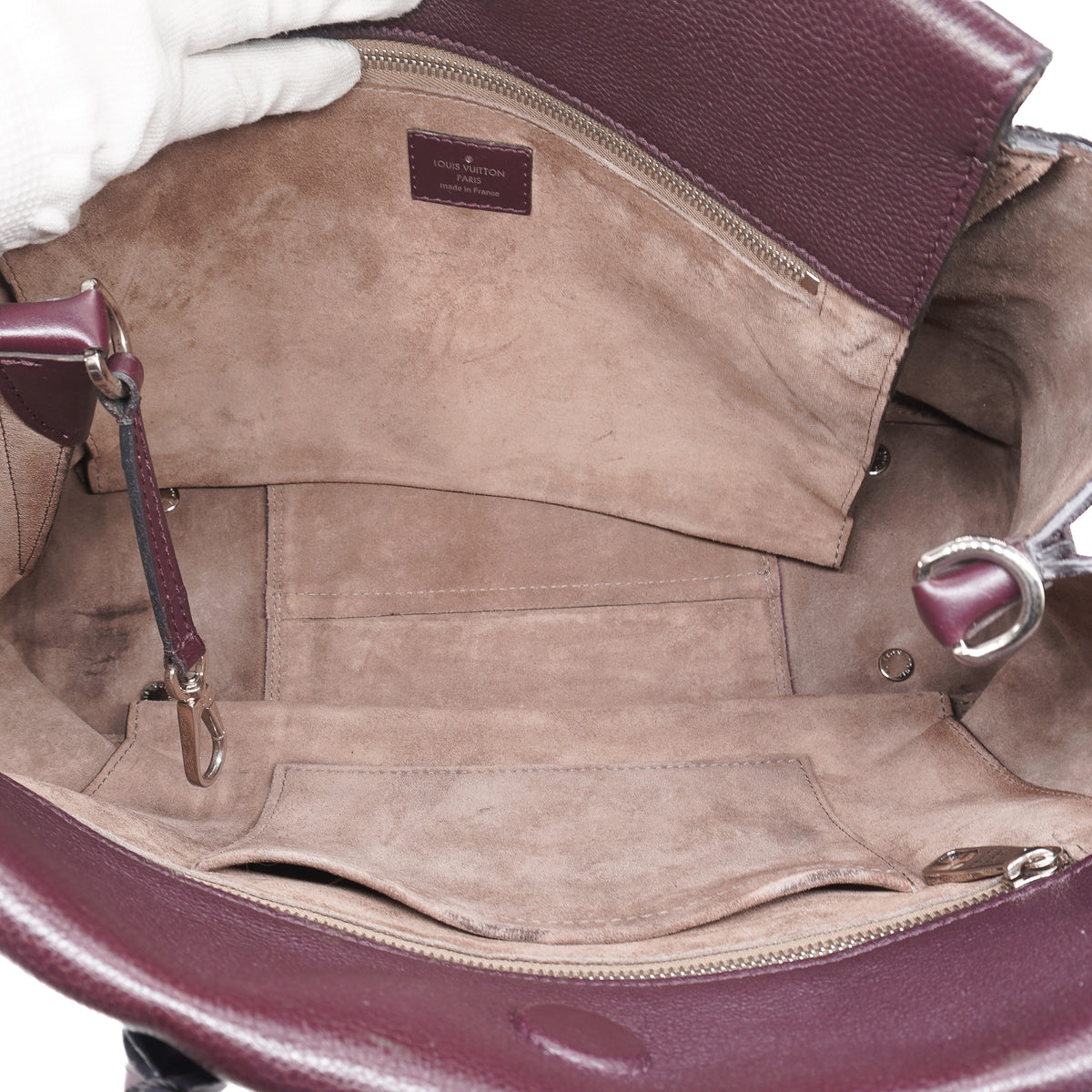 Louis Vuitton Tote W PM Veau Cachemire Calfskin Deep Purple
