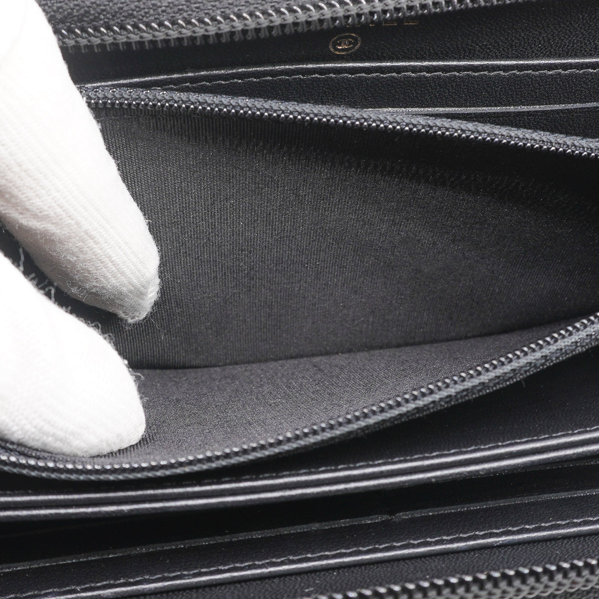 Chanel Boy Zip Around Wallet