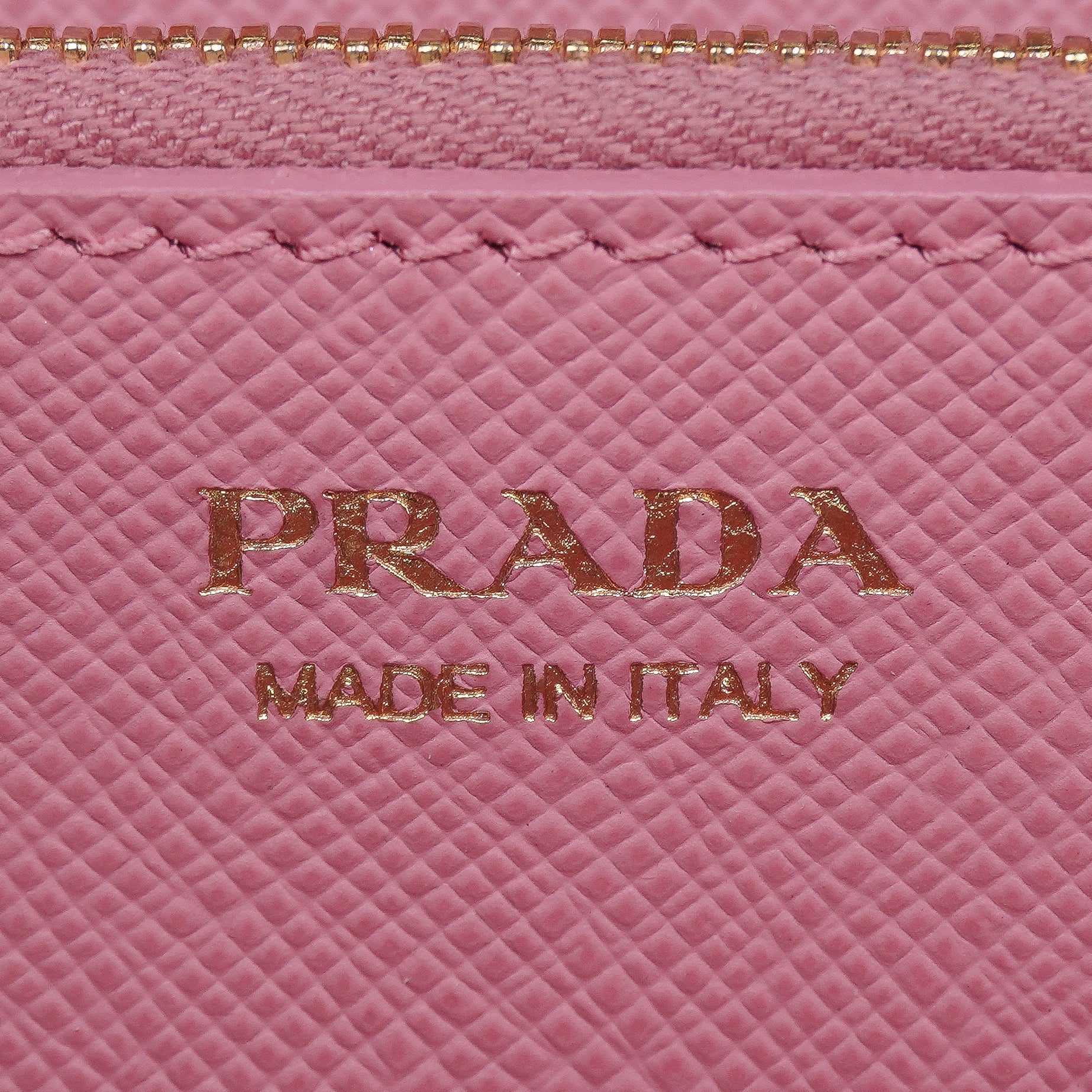 Prada Saffiano Monochrome Continental Flap Wallet