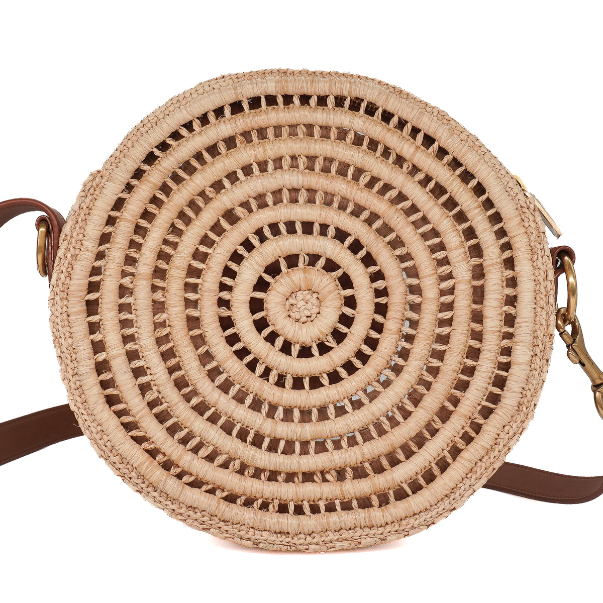 Saint Laurent Raffia Round