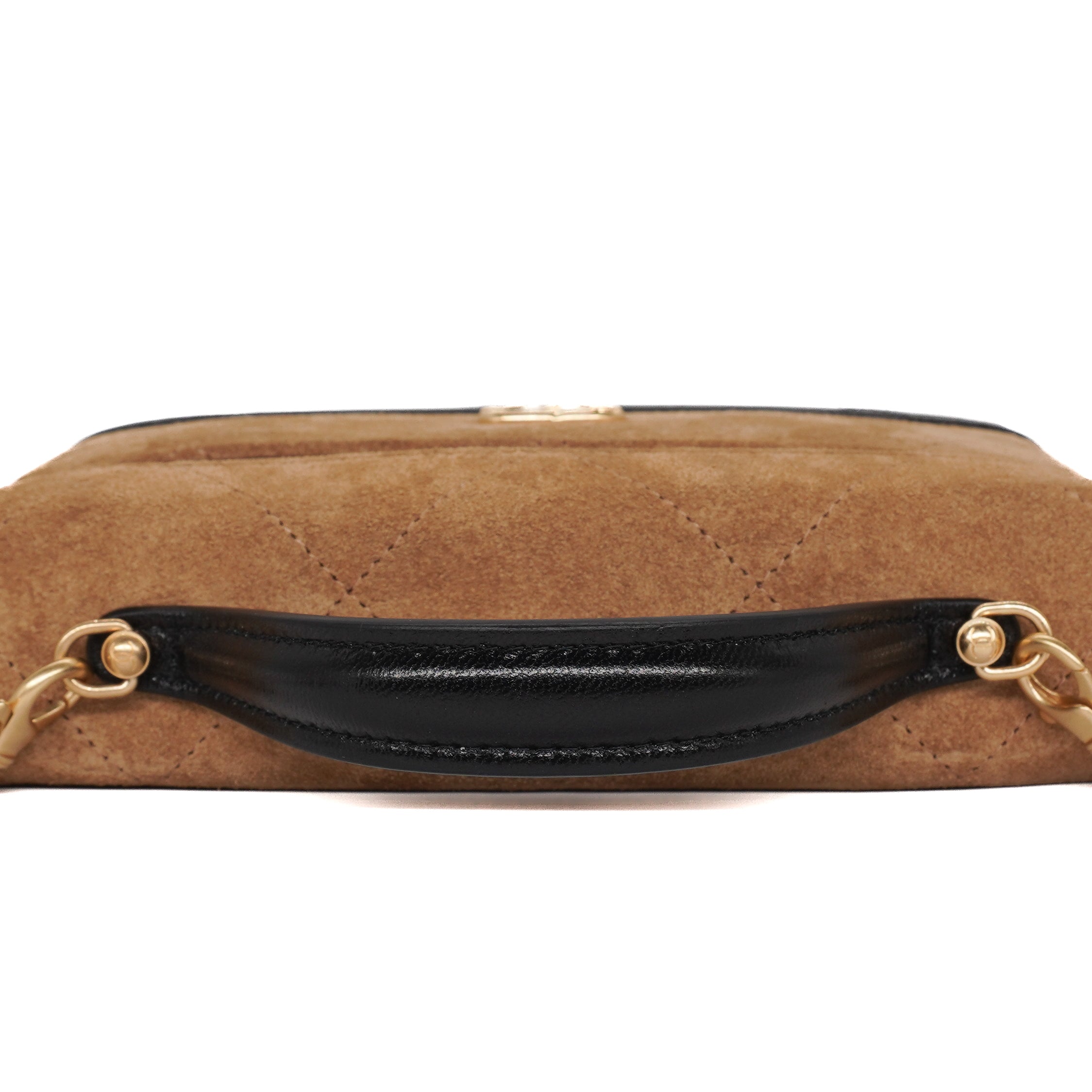 Chanel Suede Slim Vanity Case With Chain