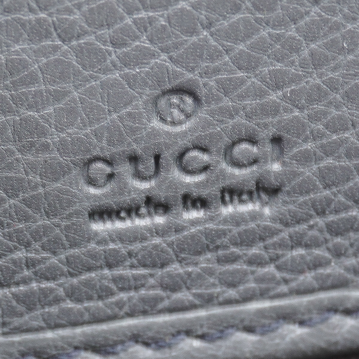 Gucci Grey Leather Long Zippy Wallet