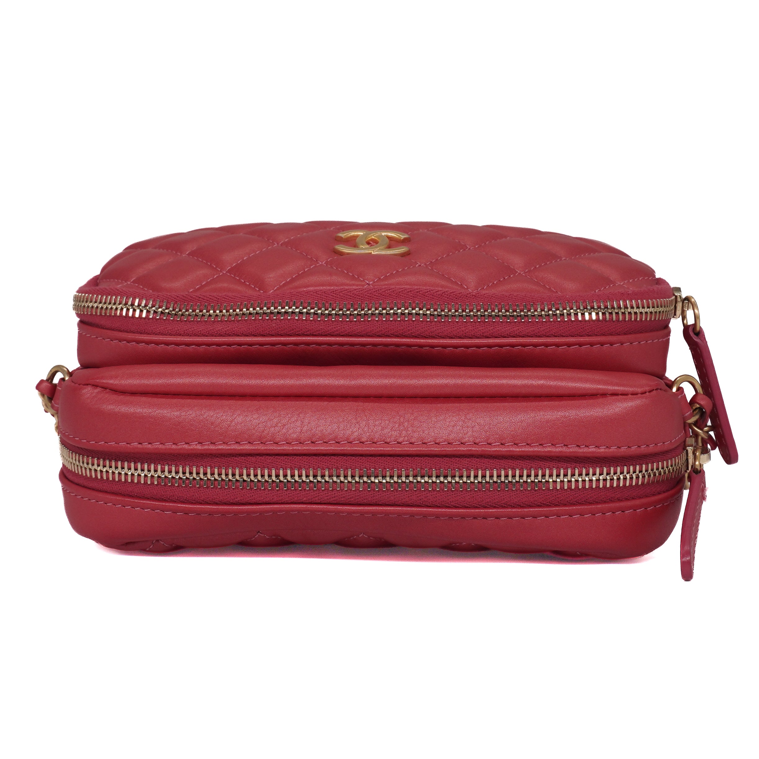 Chanel Calfskin Quilted Day Trips Camera Bag