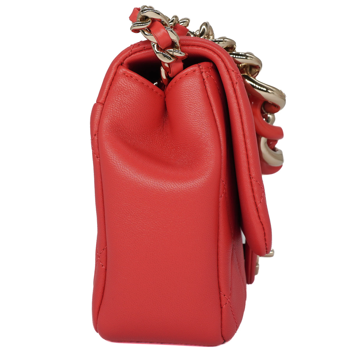 Chanel Elegant Chain Small Flap Bag Lambskin Pink