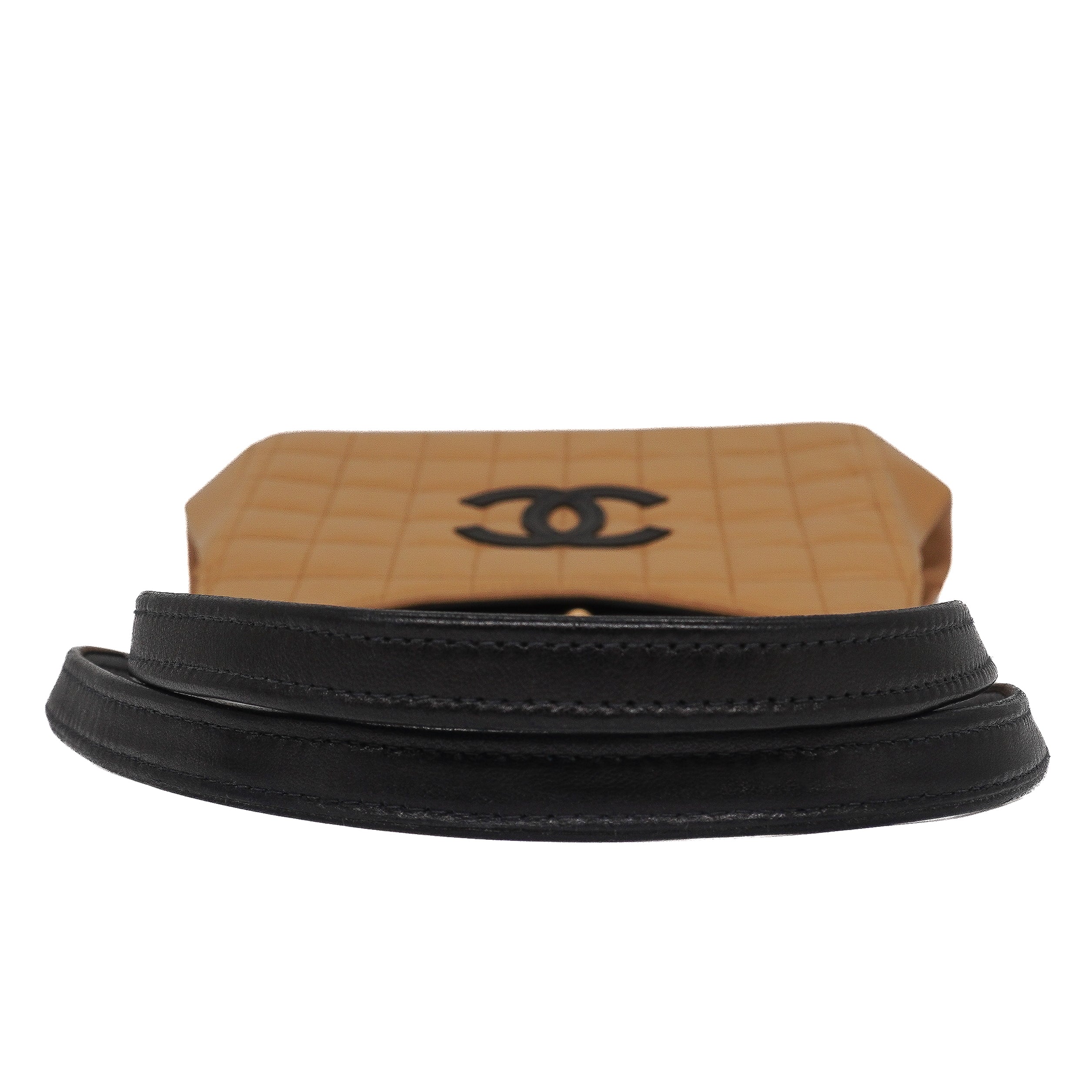 Chanel Vintage Chocolate Bar Kiss Lock