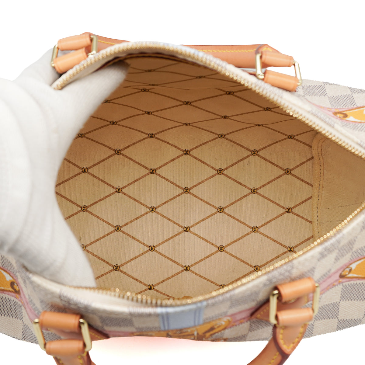 Louis Vuitton Speedy Bandoulière 30 Damier Azur Summer Trunks