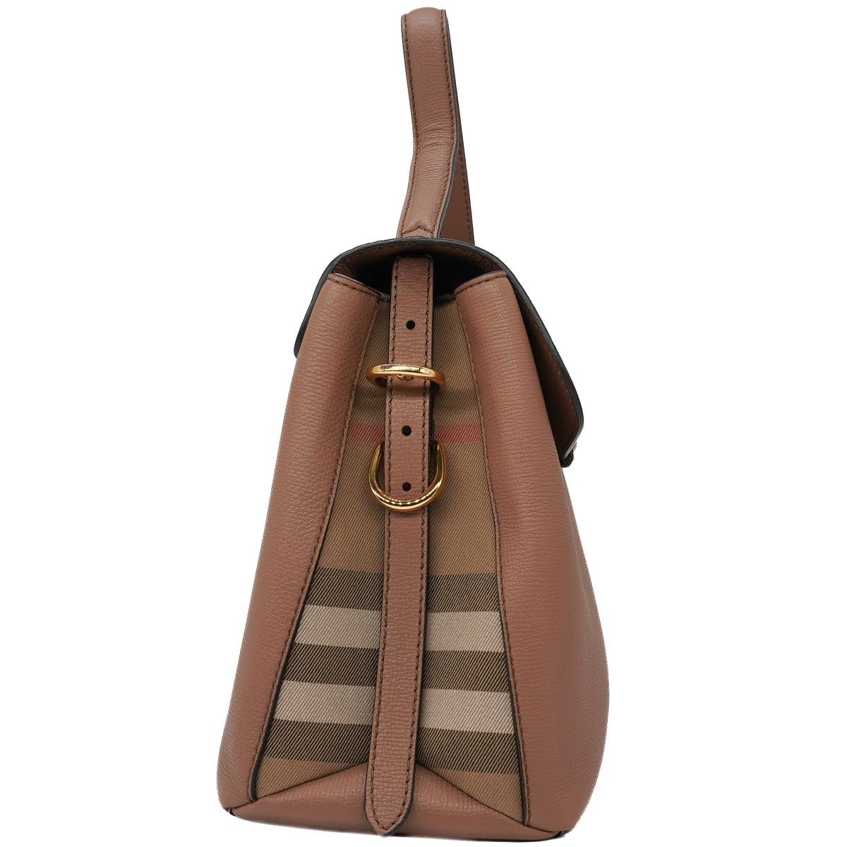 Burberry Camberley Medium Derby Calfskin House Check