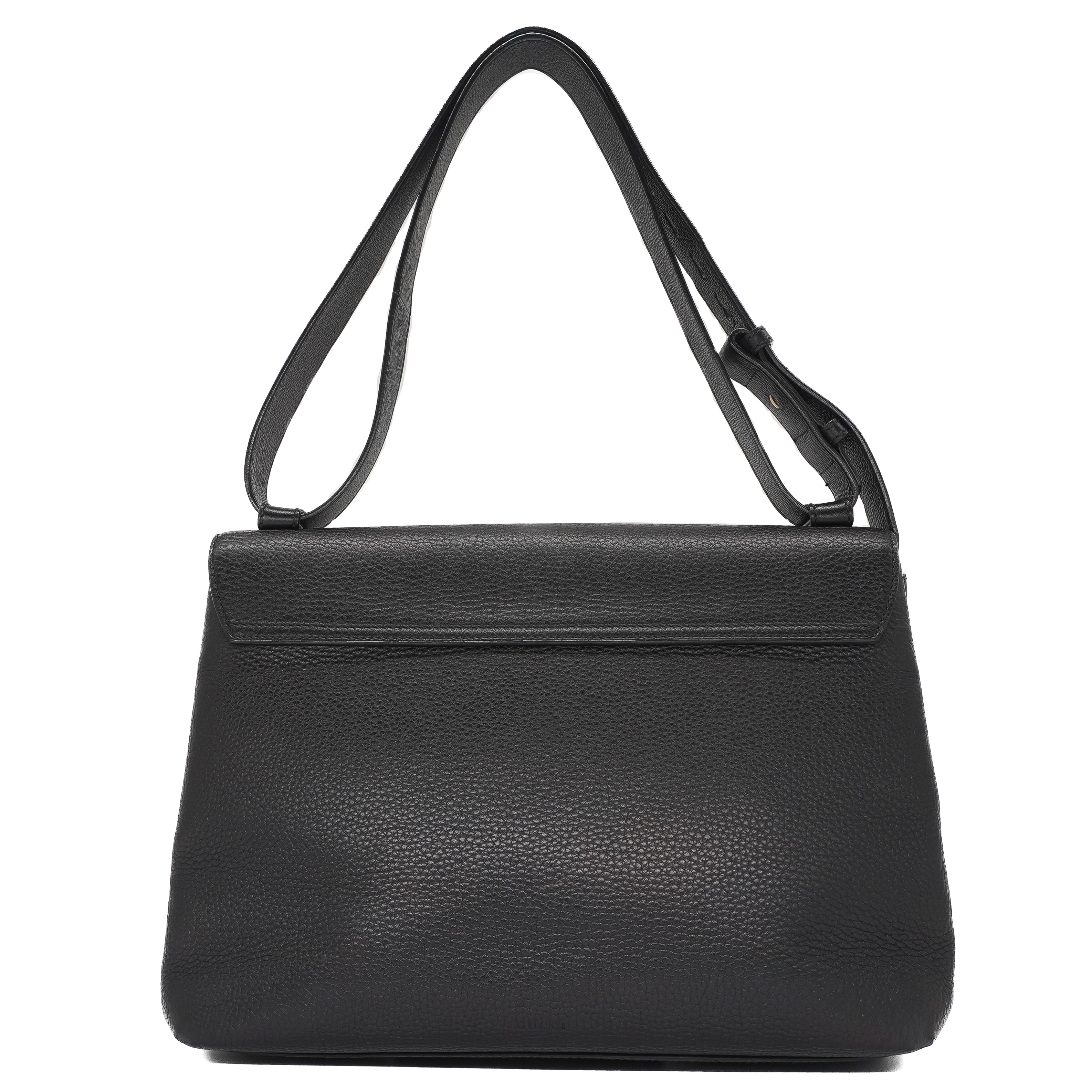 Gucci Pebbled Calfskin GG Marmont Large Flap Bag