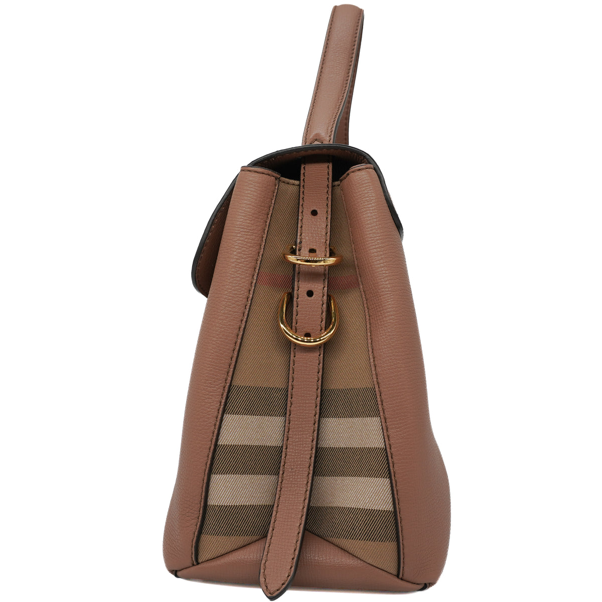 Burberry Camberley Medium Derby Calfskin House Check