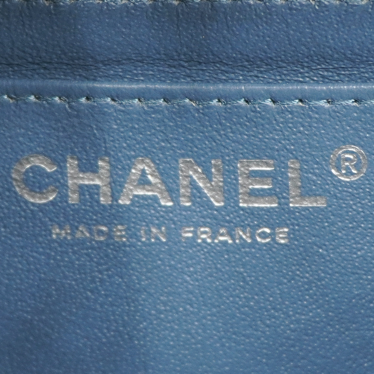 Chanel Mini Rectangular Flap Bag Lambskin Slate Blue