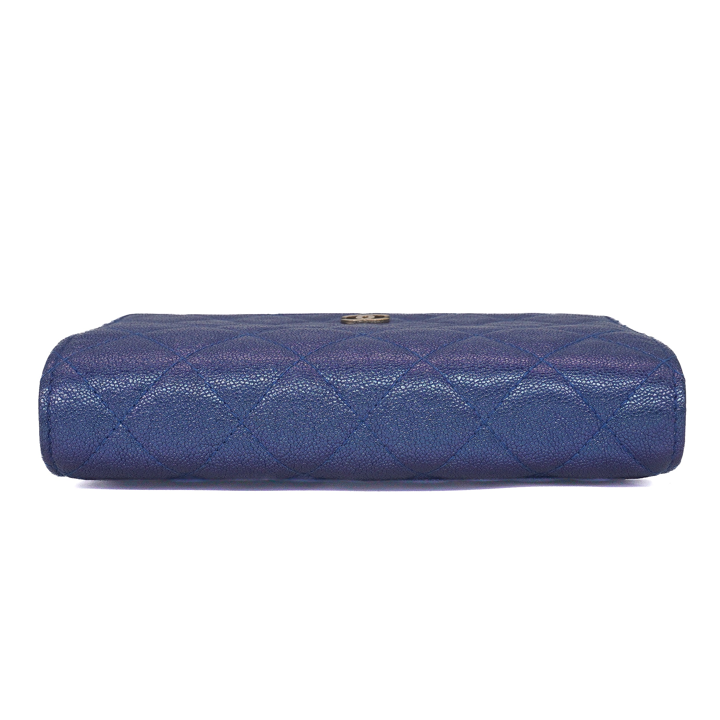Chanel Iridescent Caviar Quilted Wallet On Chain