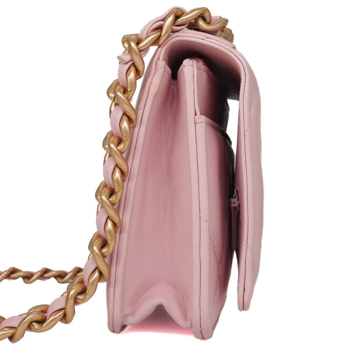 Chanel 19 Wallet on Chain Lambskin Baby Pink