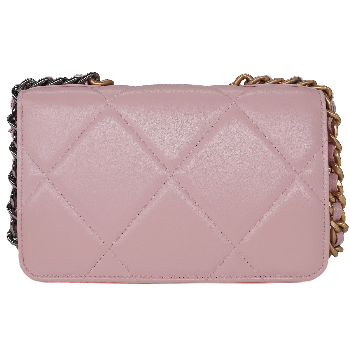 Chanel 19 Wallet on Chain Lambskin Baby Pink