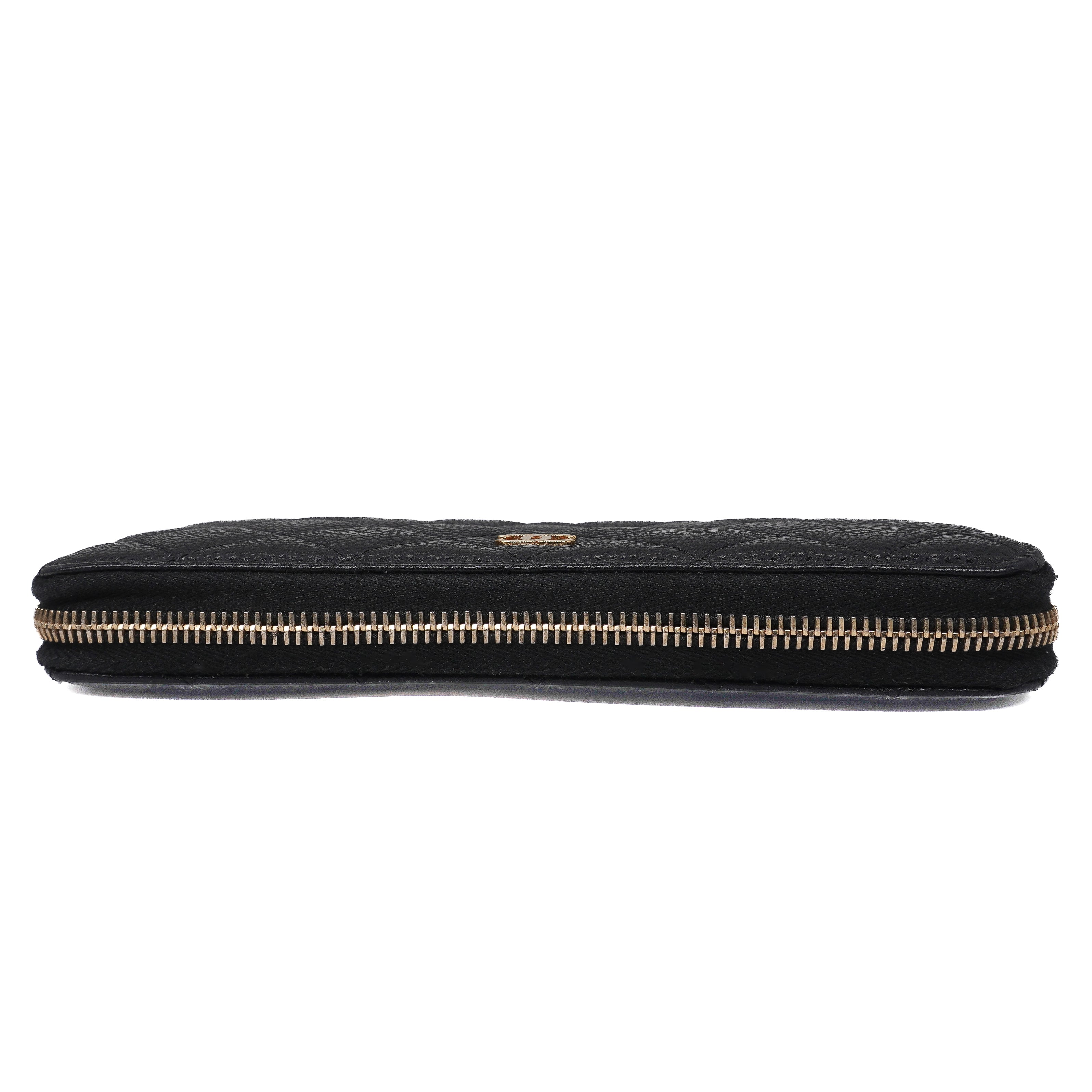 Chanel Large Gusset Zip Around Wallet