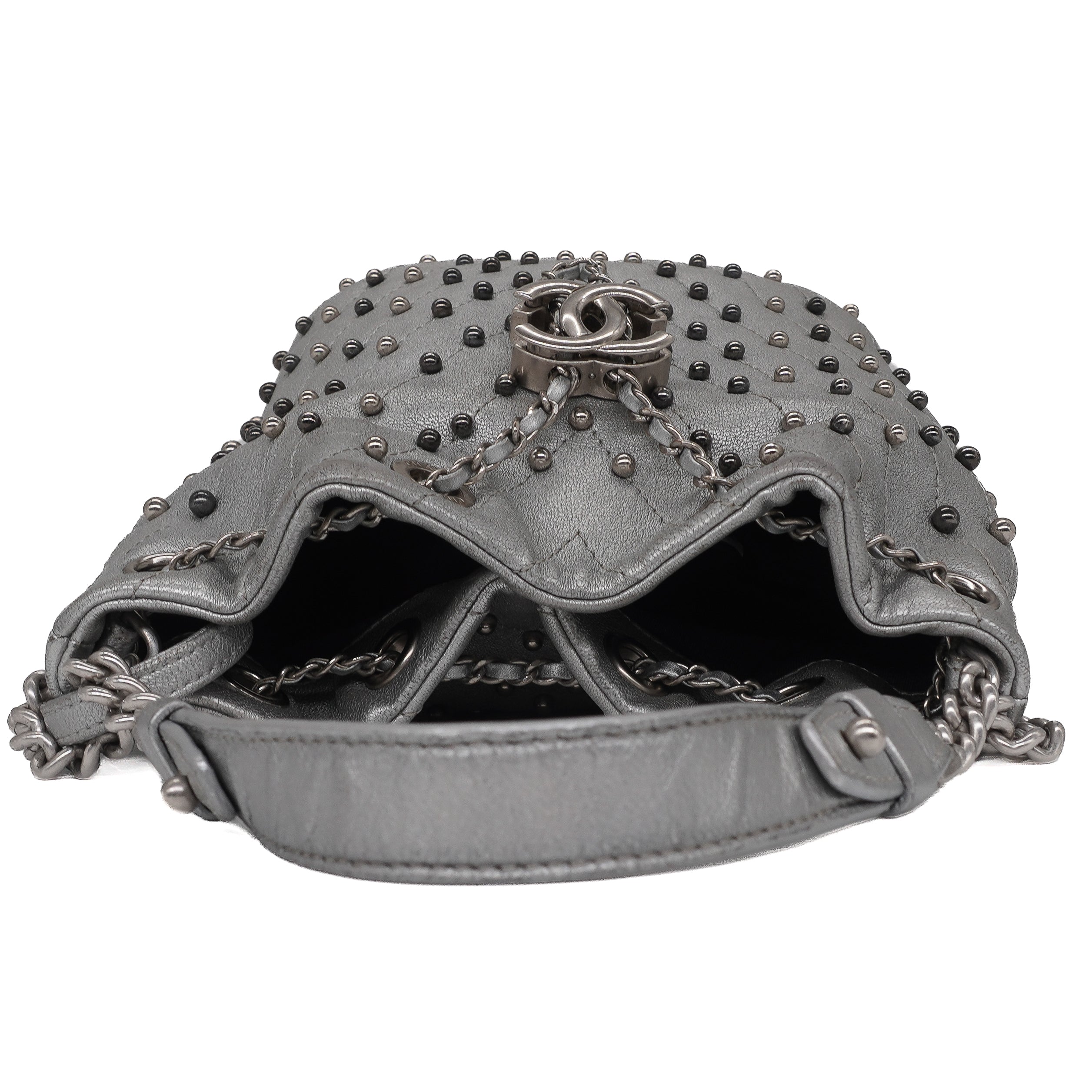Chanel Metallic Studded Small Stud Wars Drawstring Bag