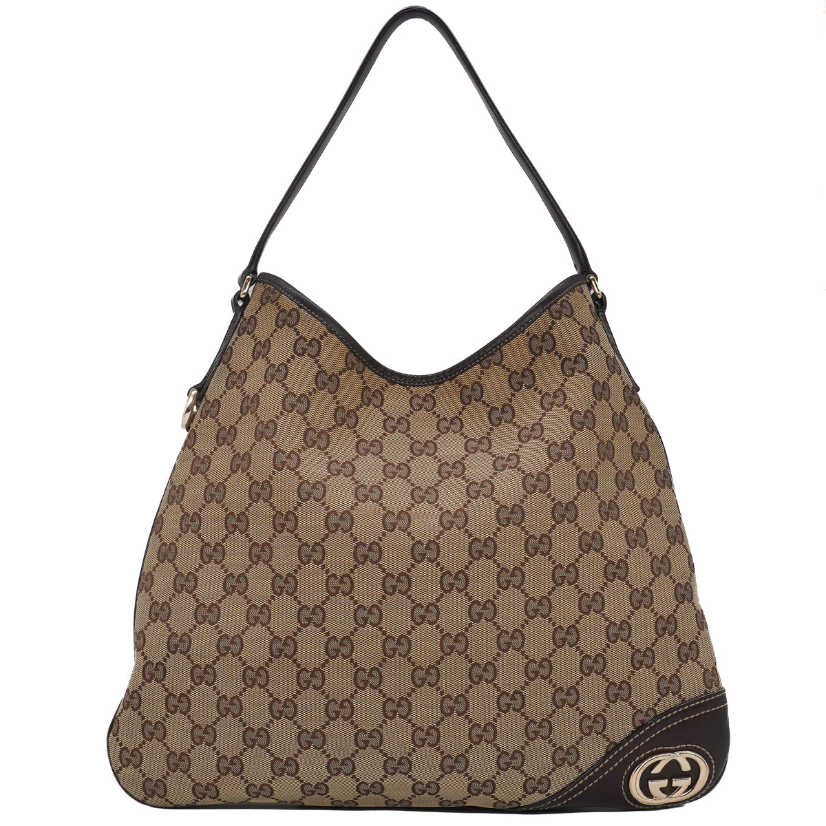 Gucci New Britt Medium Hobo Bag GG Monogram