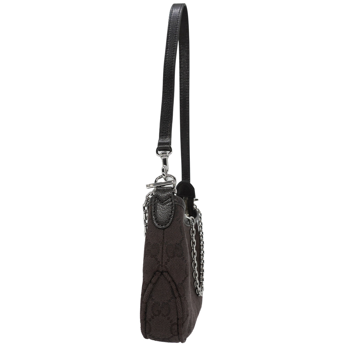 Gucci Gossip Small Bag GG Canvas Dark Brown