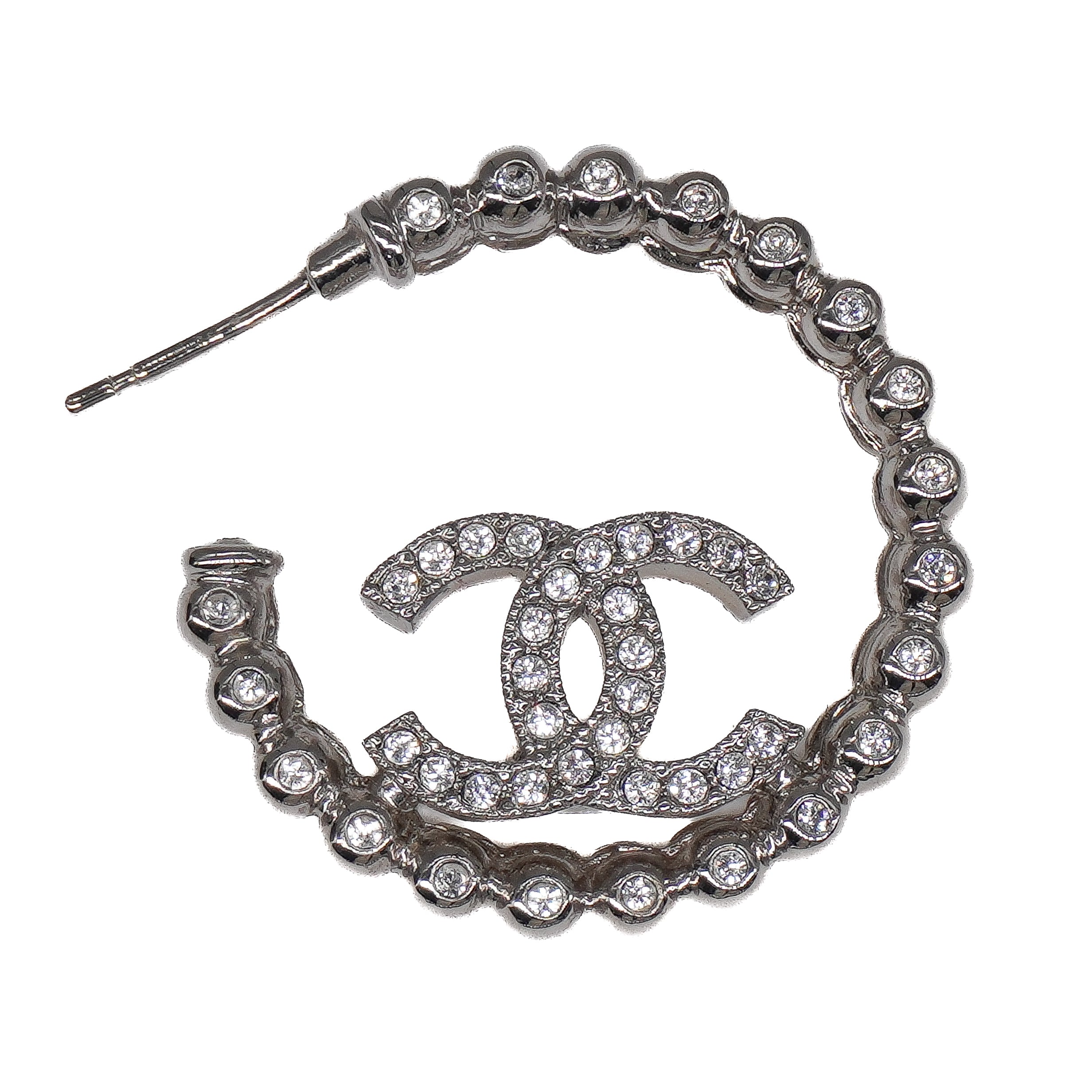 Chanel CC Hoop Earrings
