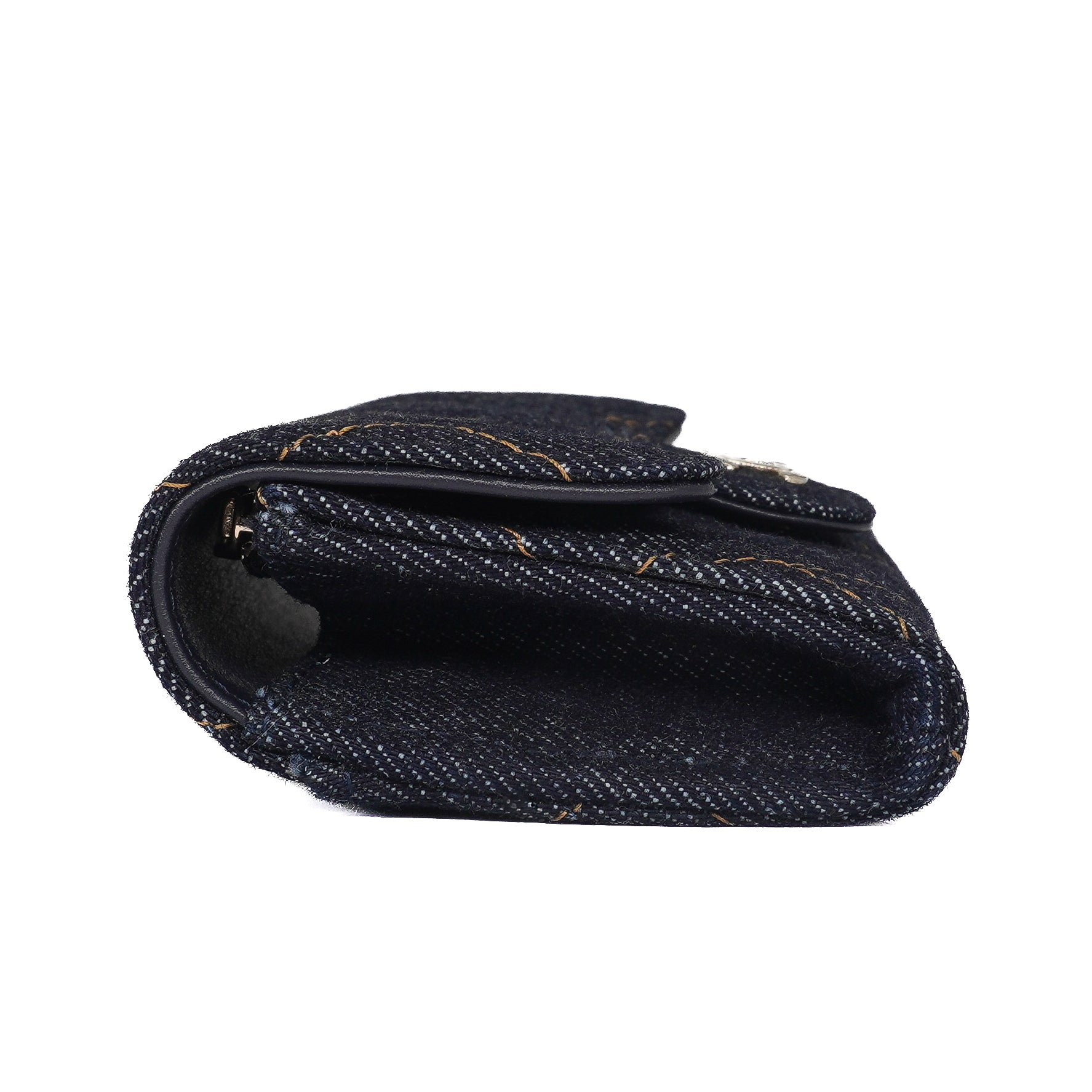 Chanel Denim Flap Card Holder