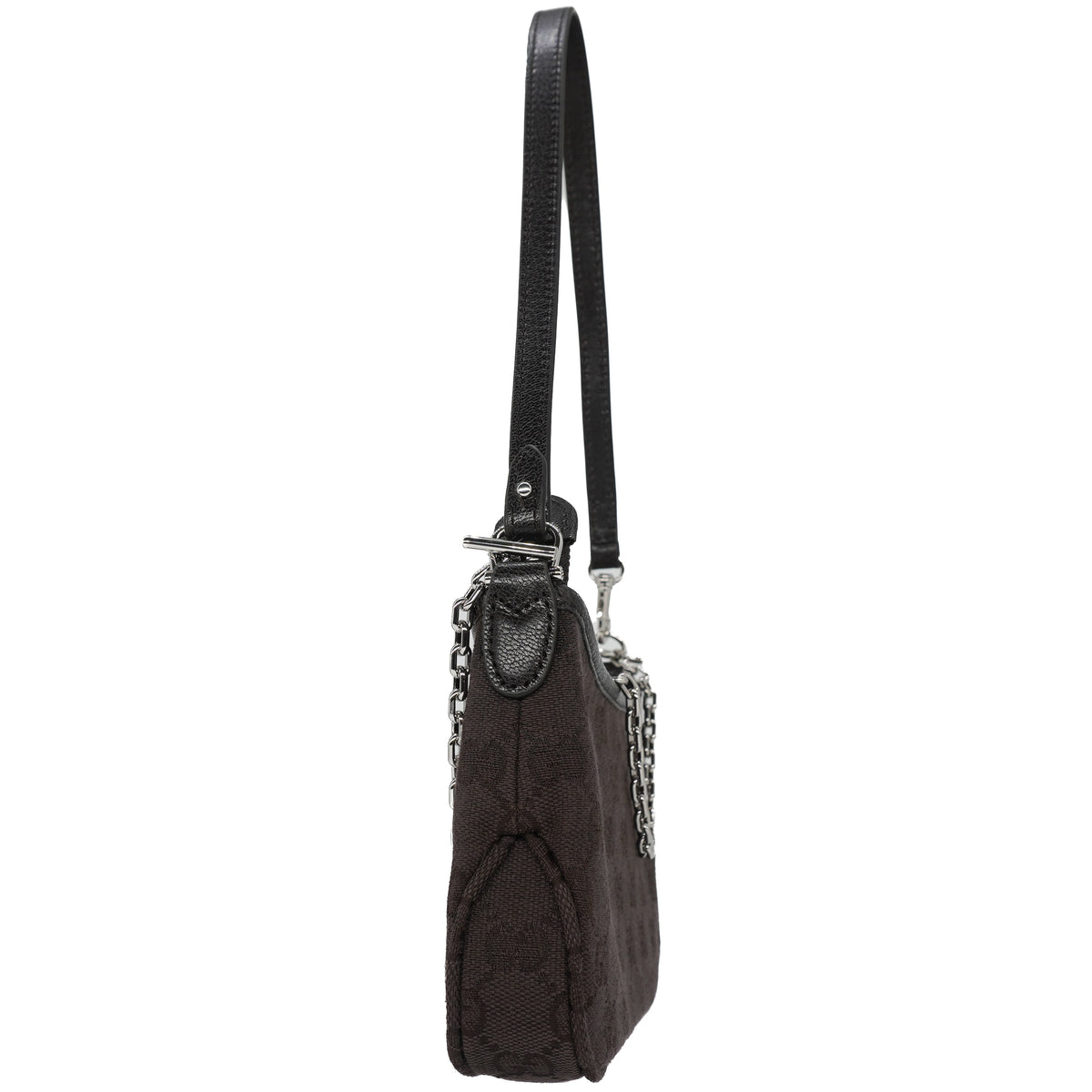 Gucci Gossip Small Bag GG Canvas Dark Brown