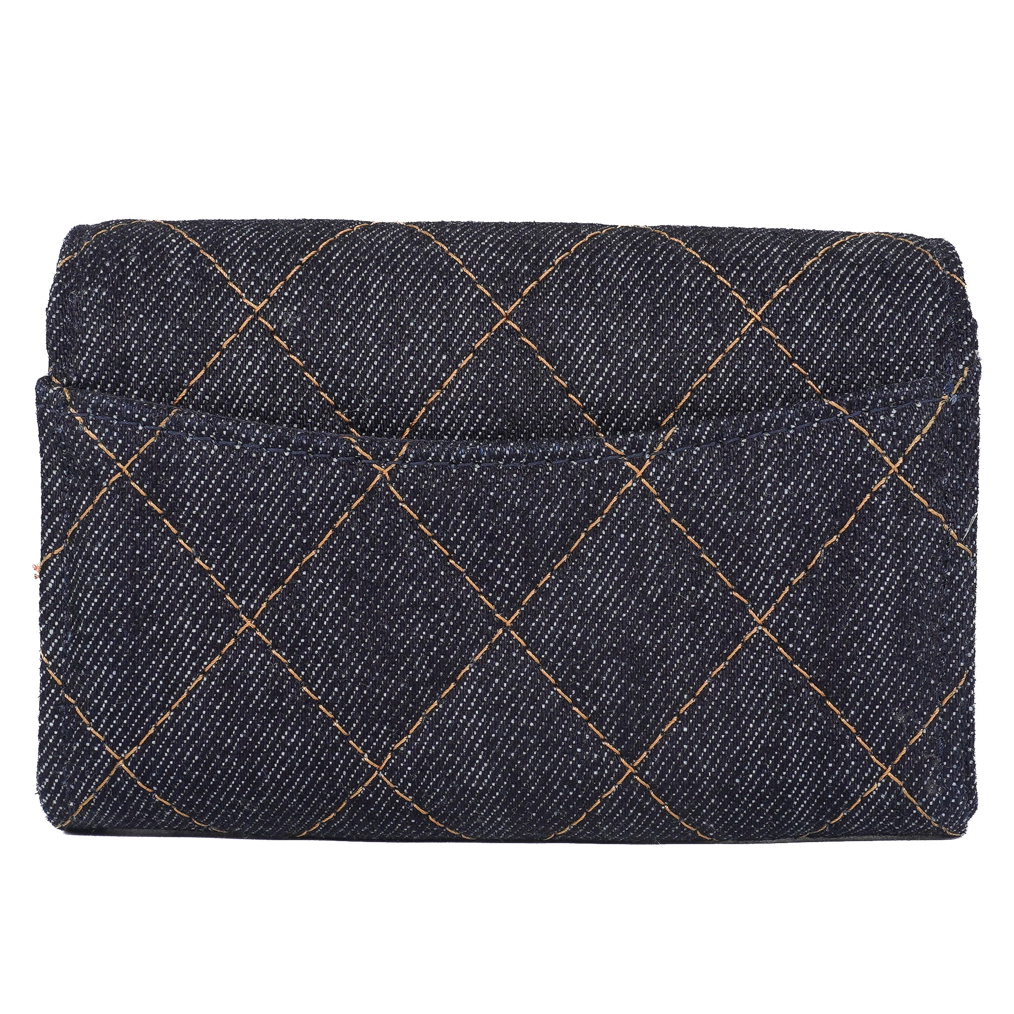 Chanel Denim Flap Card Holder