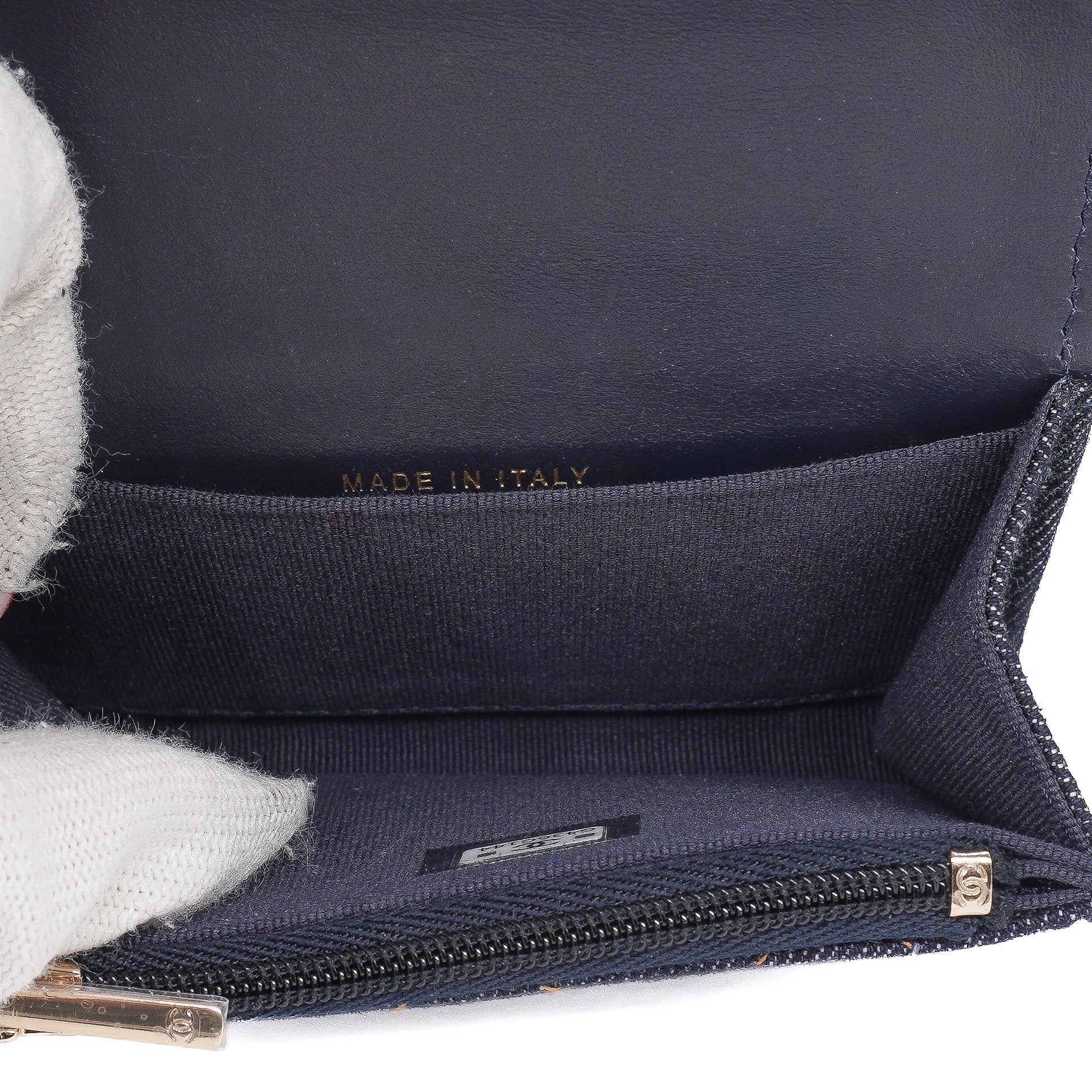 Chanel Denim Flap Card Holder