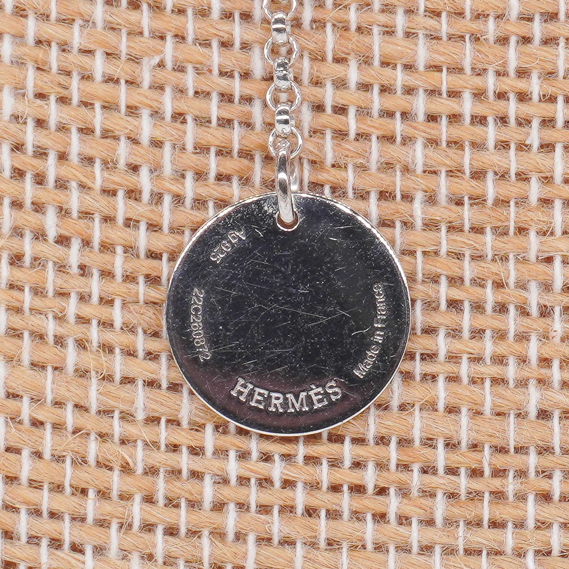 Hermes Ex-Libris Pendant Necklace